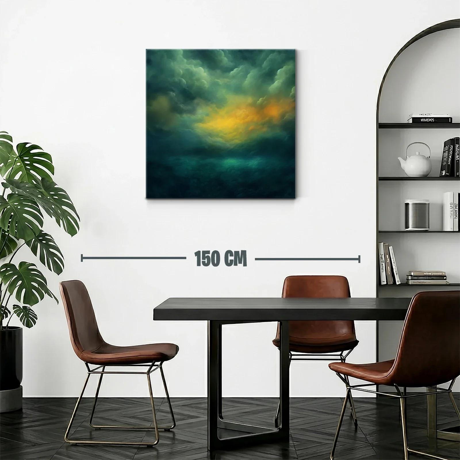 Cielo dramático con tonos cálidos y fríos en calma — miniatura 2