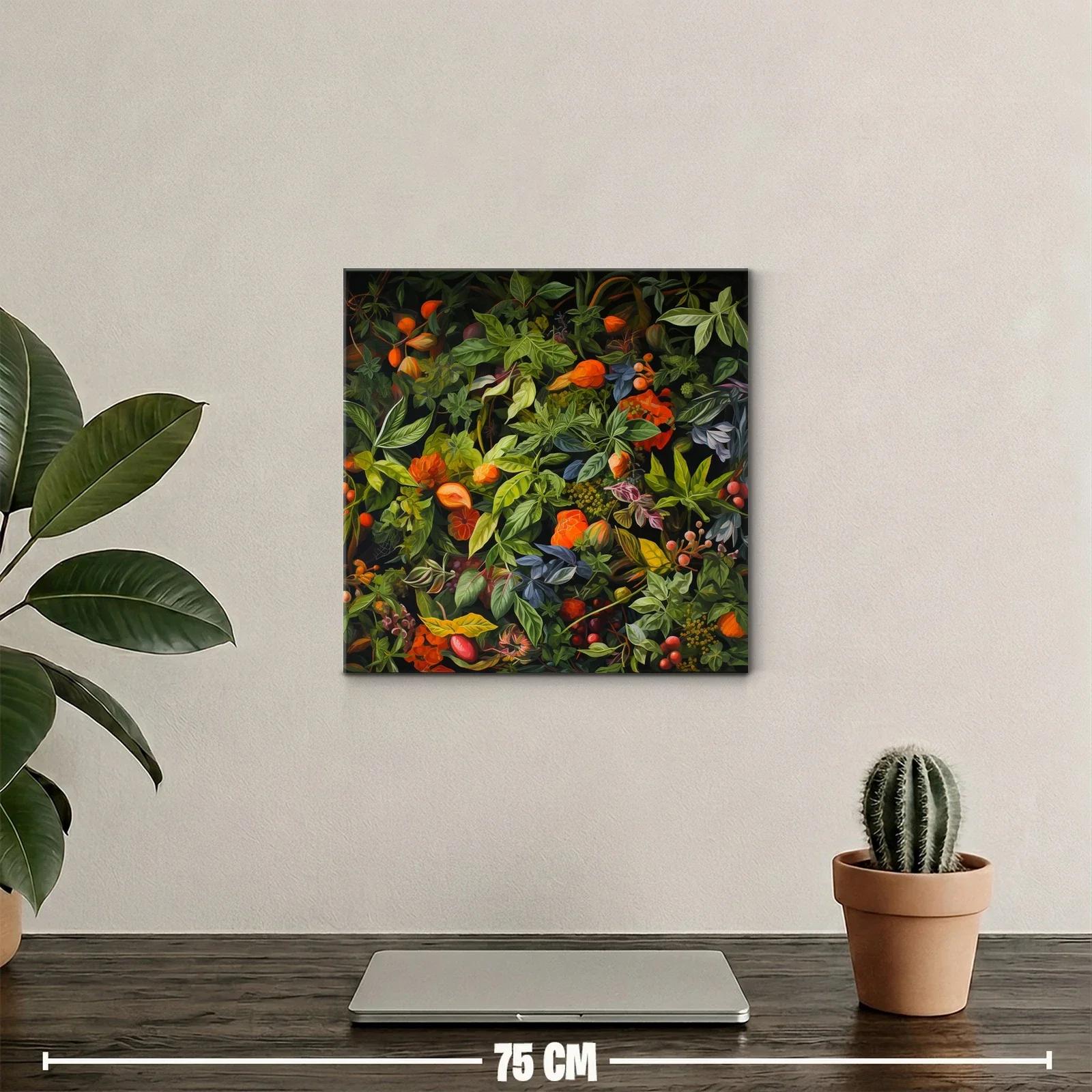 Exuberante composición de hojas y flores en tonos otoñales — miniatura 2