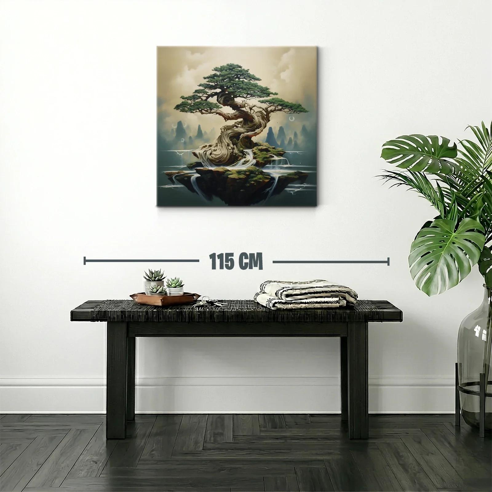 Árbol místico entre aguas y rocas flotantes — miniatura 2