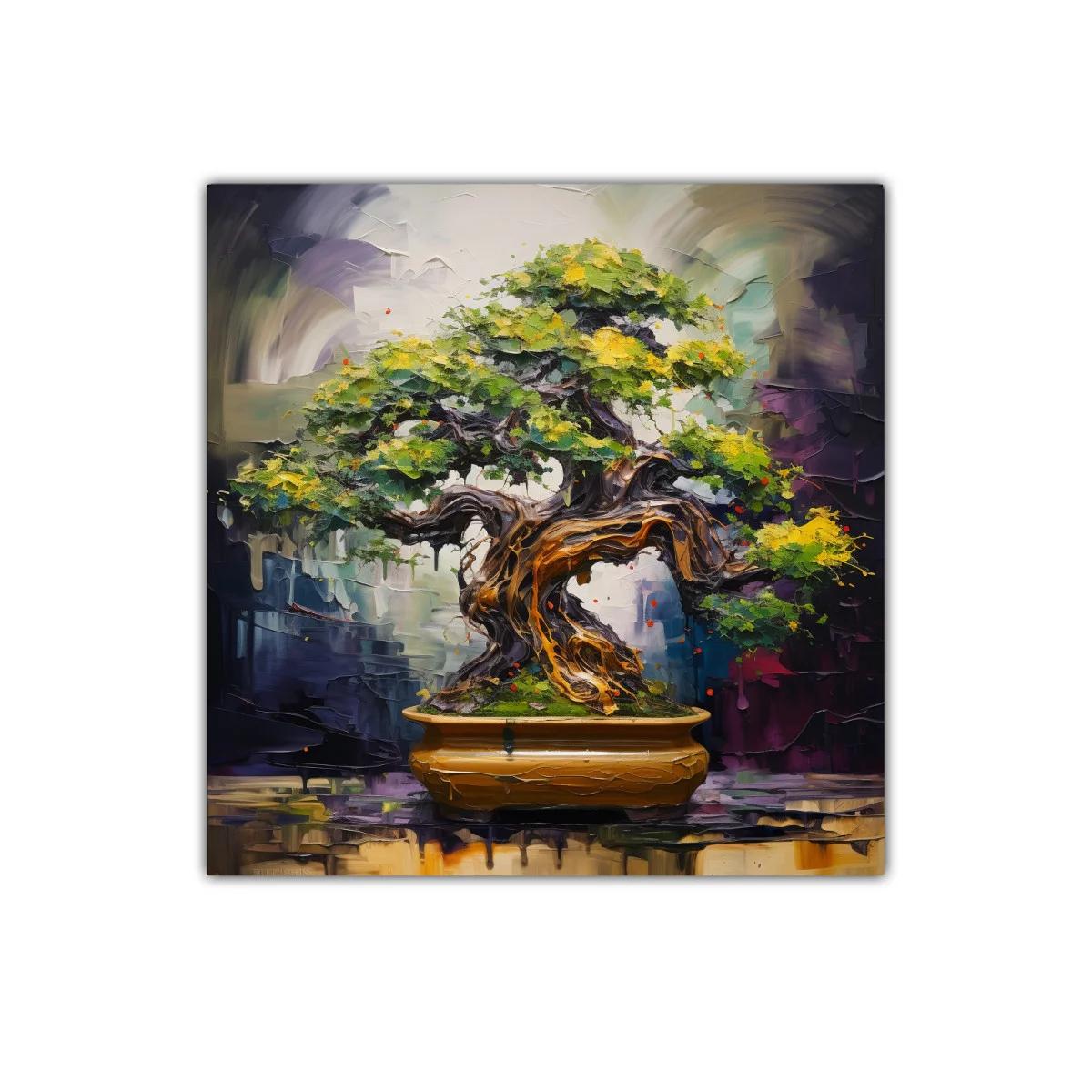 Cuadro Árbol Bonsái lleno de vida y color vibrante — miniatura 1