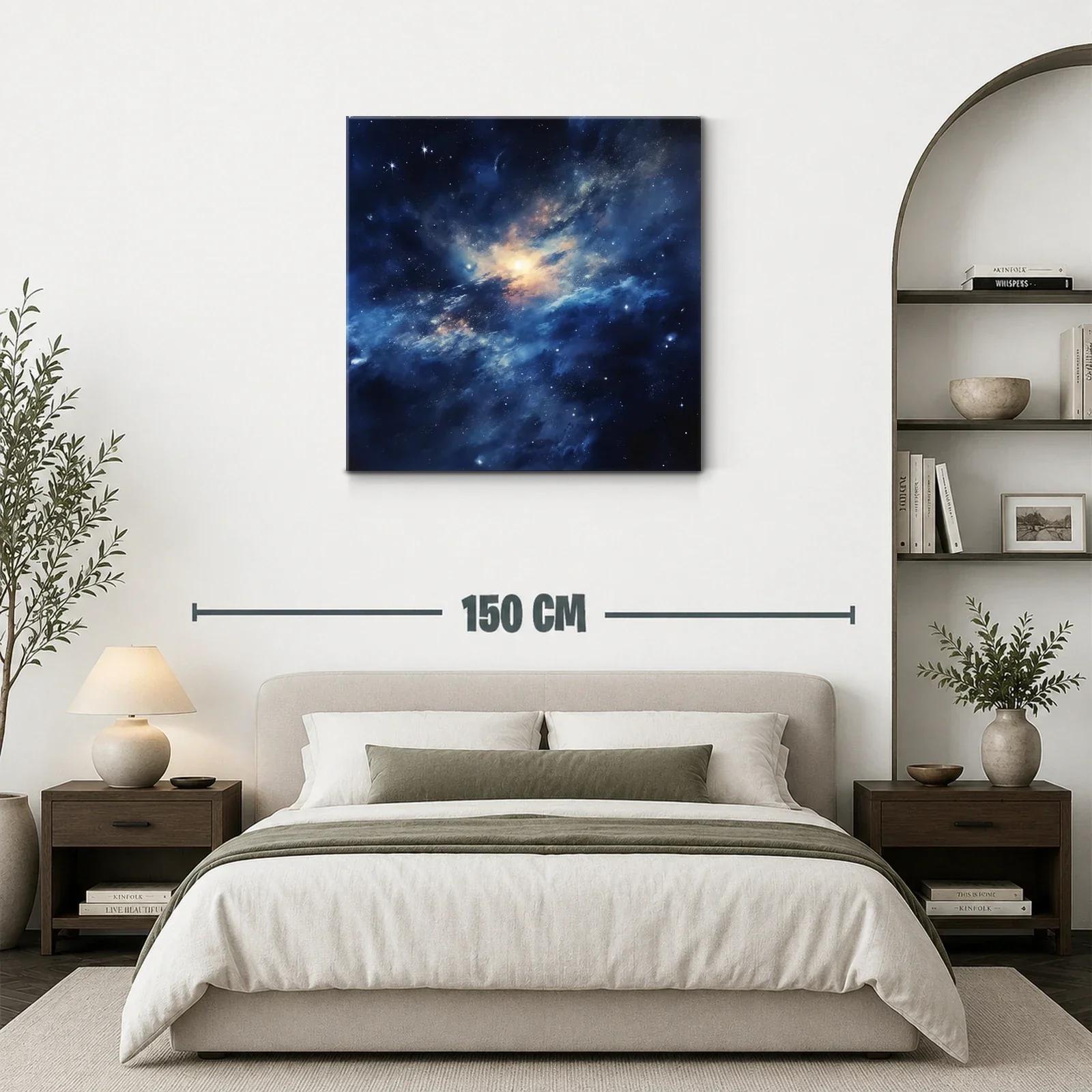 Vibrante espacio cósmico con estrellas y nebulosas luminosas — miniatura 3