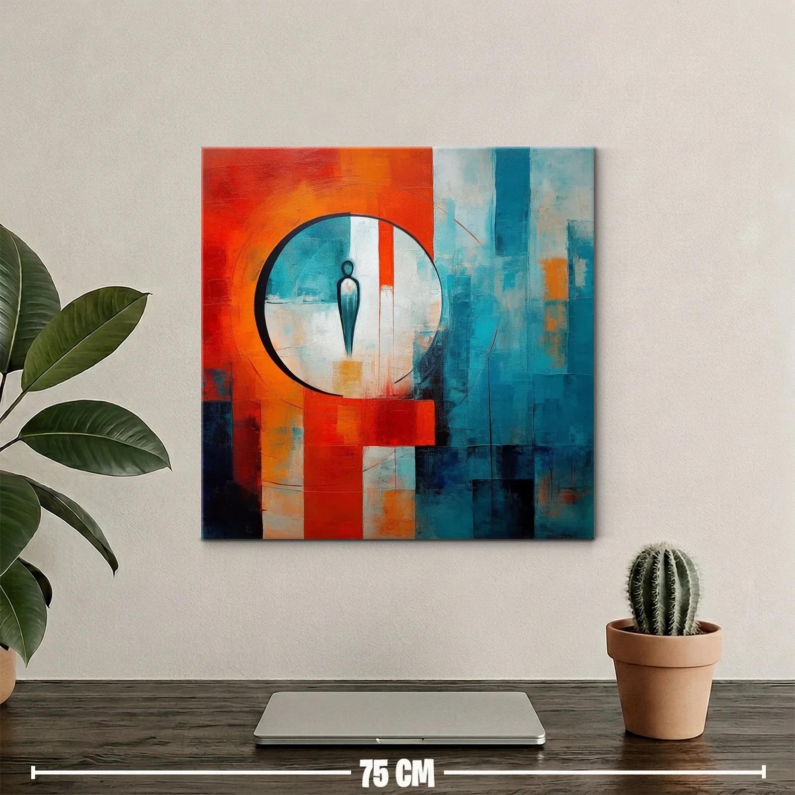 Figura abstracta en contraste vibrante y armonioso — miniatura 2