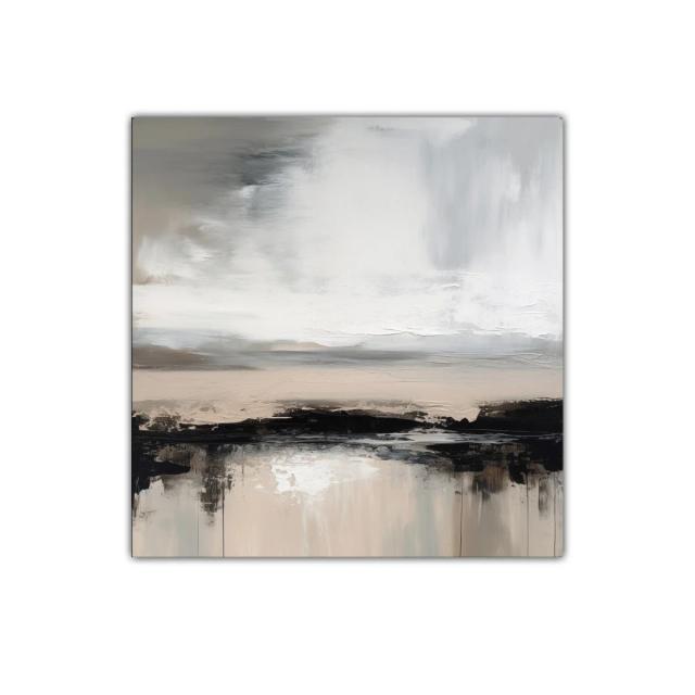 Paisaje abstracto en tonos neutros y texturas suaves