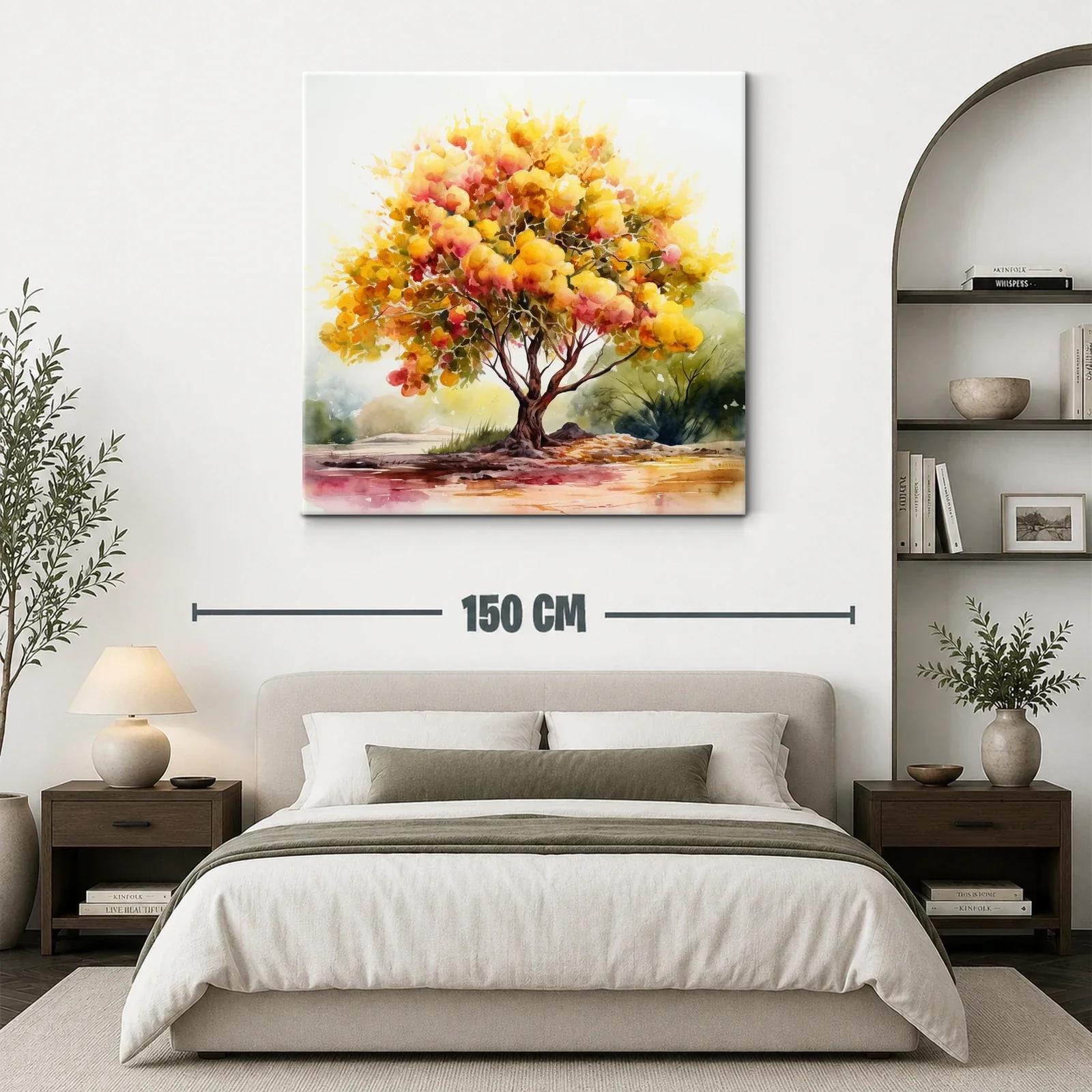 Árbol luminoso con tonos cálidos y vibrantes — miniatura 3