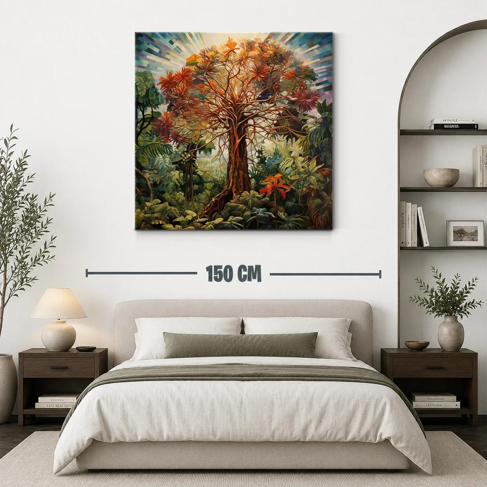 Árbol radiante en vibrante paisaje natural tropical — miniatura 3