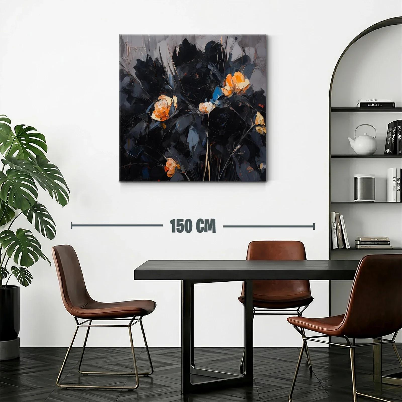 Elegancia floral en tonos oscuros con toques cálidos — miniatura 2
