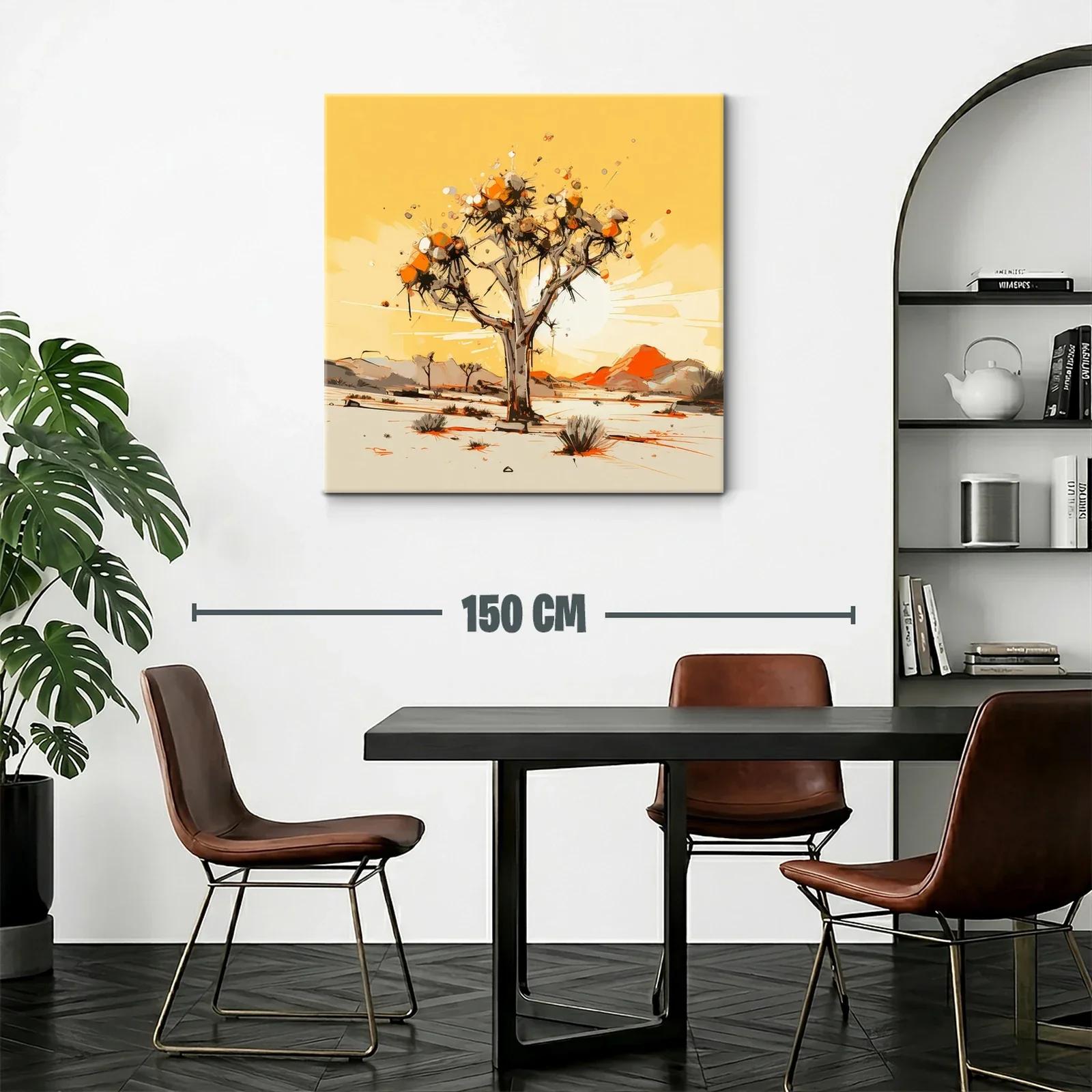 Cuadro Árbol en Paisaje Desértico con Tonos Cálidos — miniatura 2