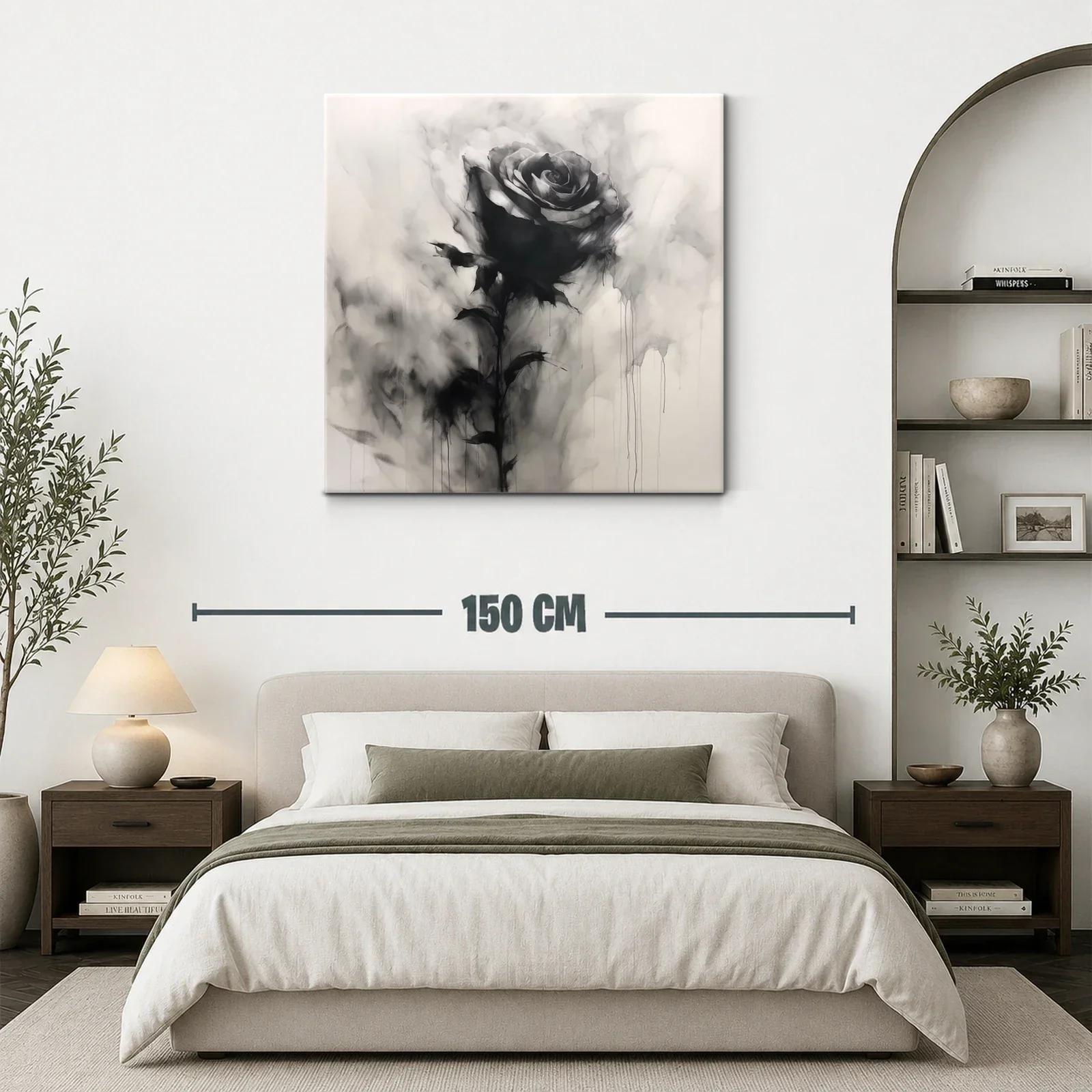 Rosa en sombras difusas con elegancia atemporal — miniatura 3