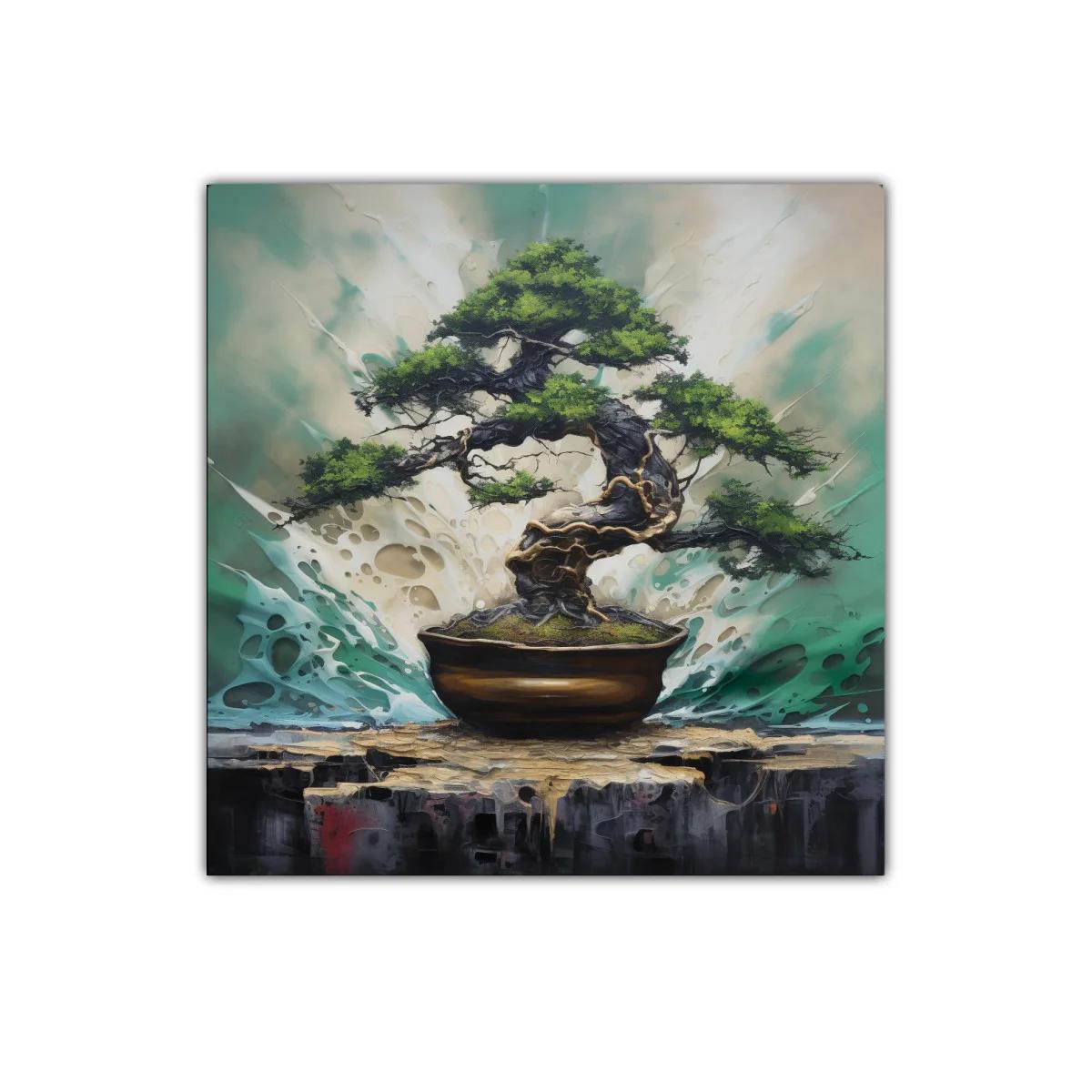 Bonsái en explosión de color calidez y serenidad natural — imagen principal