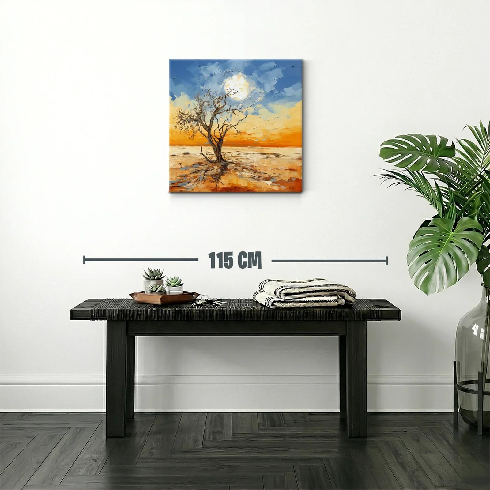 Solitaria belleza de un árbol bajo el cielo cambiante — miniatura 2