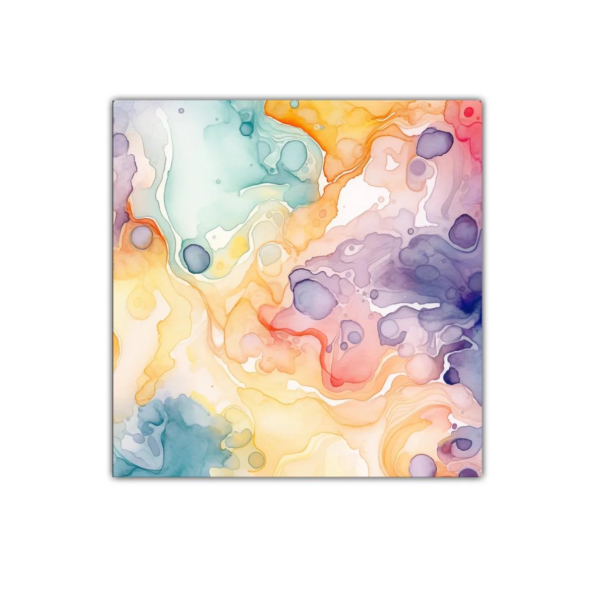 Cuadro abstracto explosión de colores vibrantes y suaves — imagen principal