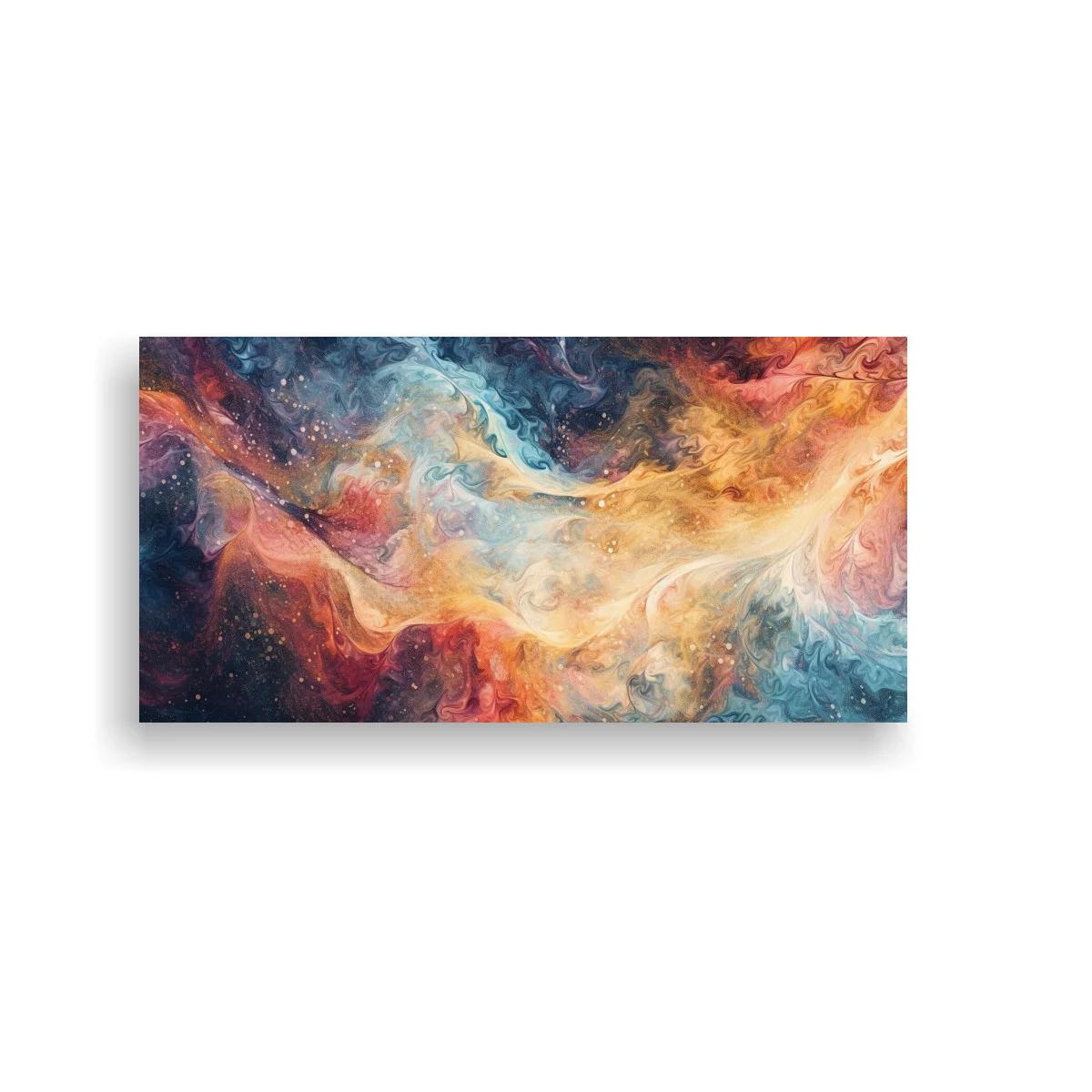 Cuadro nebulosa panorámica con franja luminosa