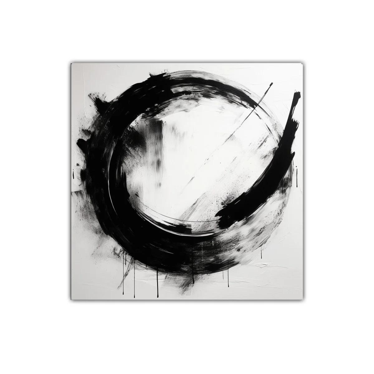 Composición circular en blanco y negro de gran impacto visual — imagen principal