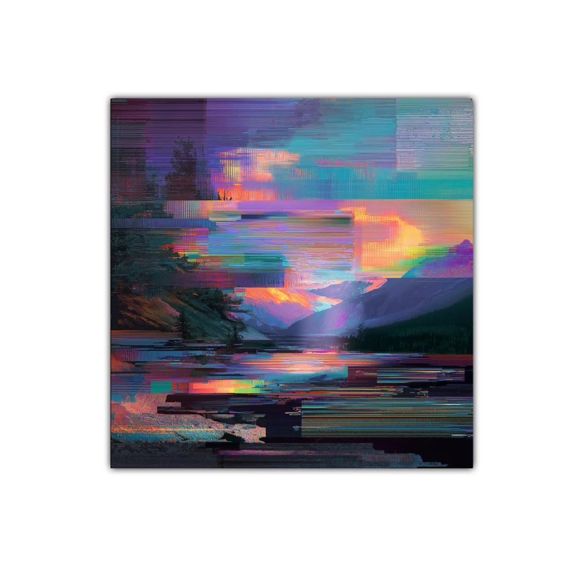 Paisaje abstracto con vibrantes tonos al atardecer — imagen principal