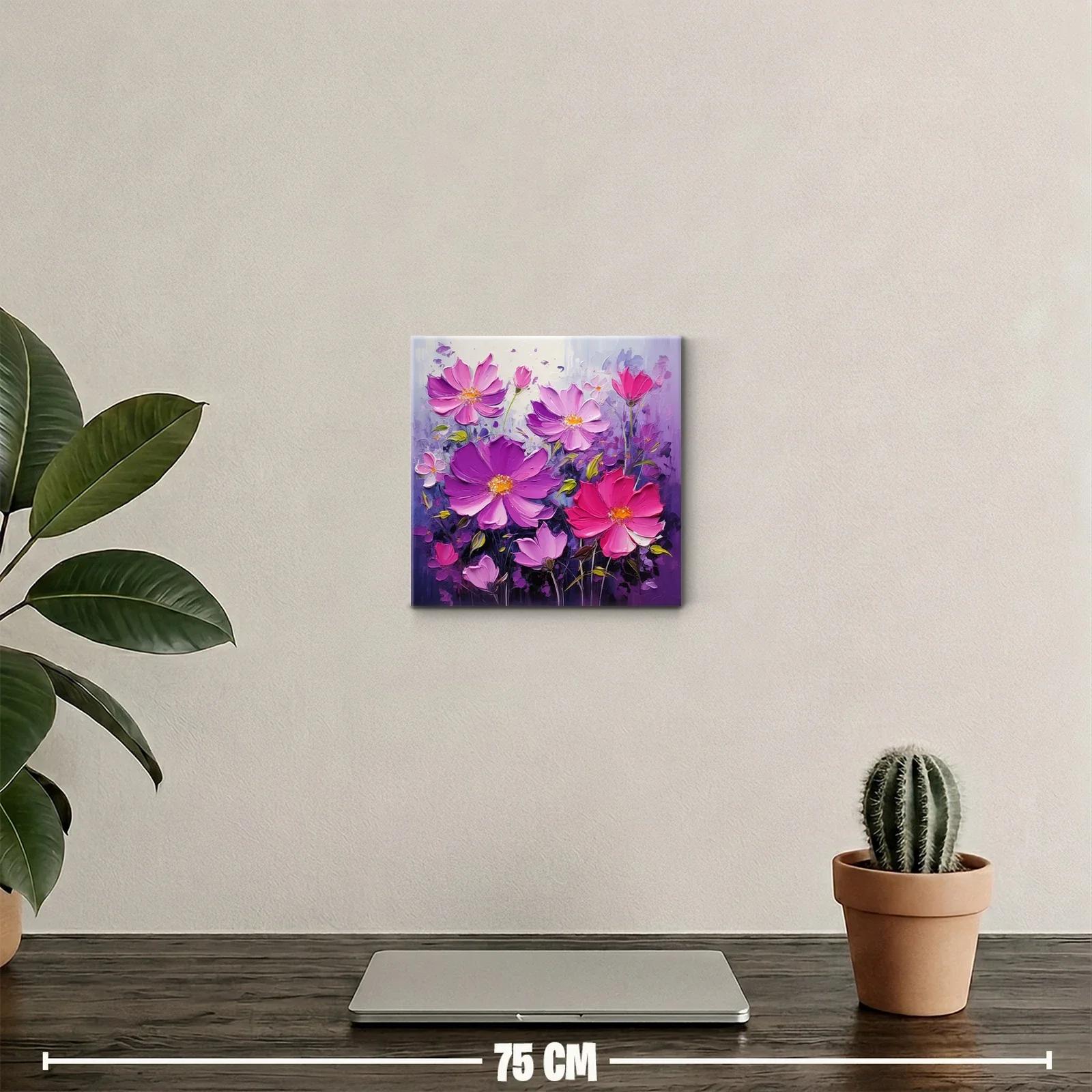 Cuadro floral con colores vibrantes y detalles delicados — miniatura 2