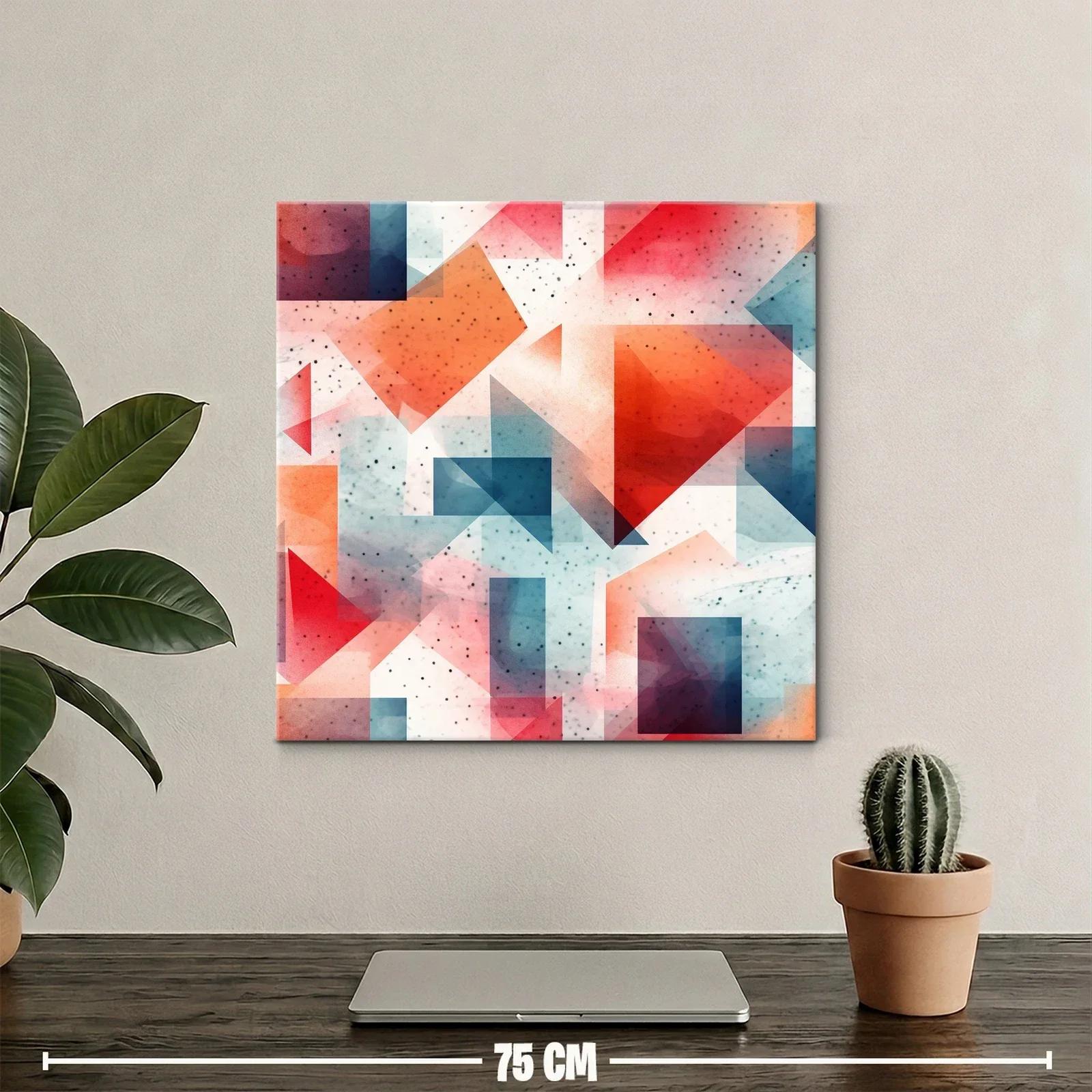 Composición abstracta con formas geométricas translúcidas — miniatura 2