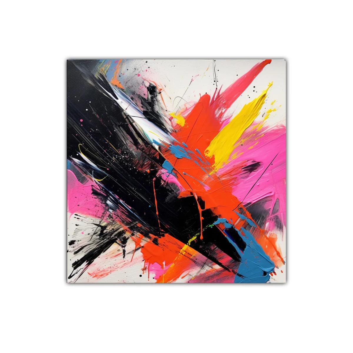 explosión vibrante de color y energía dinámica