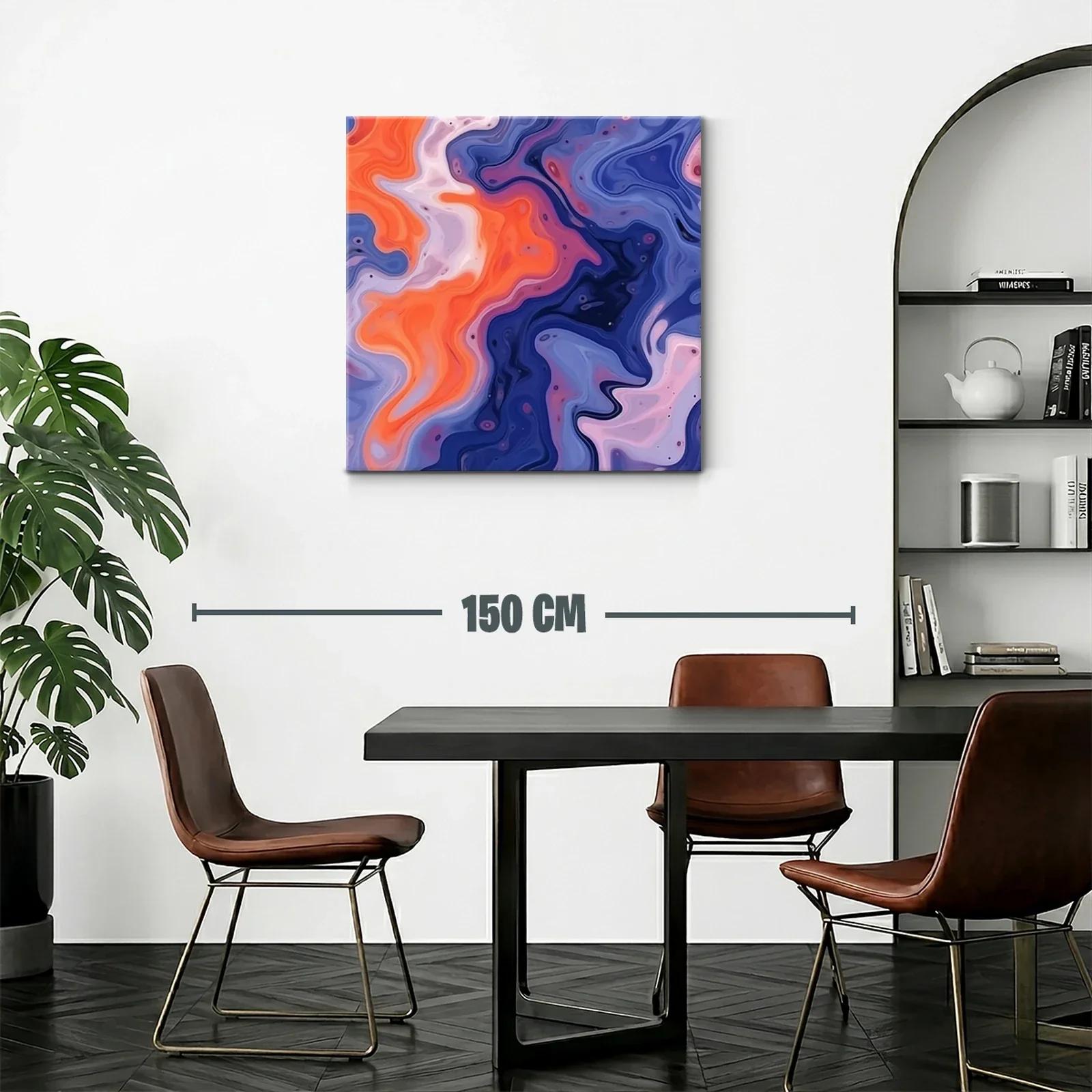 Composición abstracta con fluidas formas en tonos vivos — miniatura 2