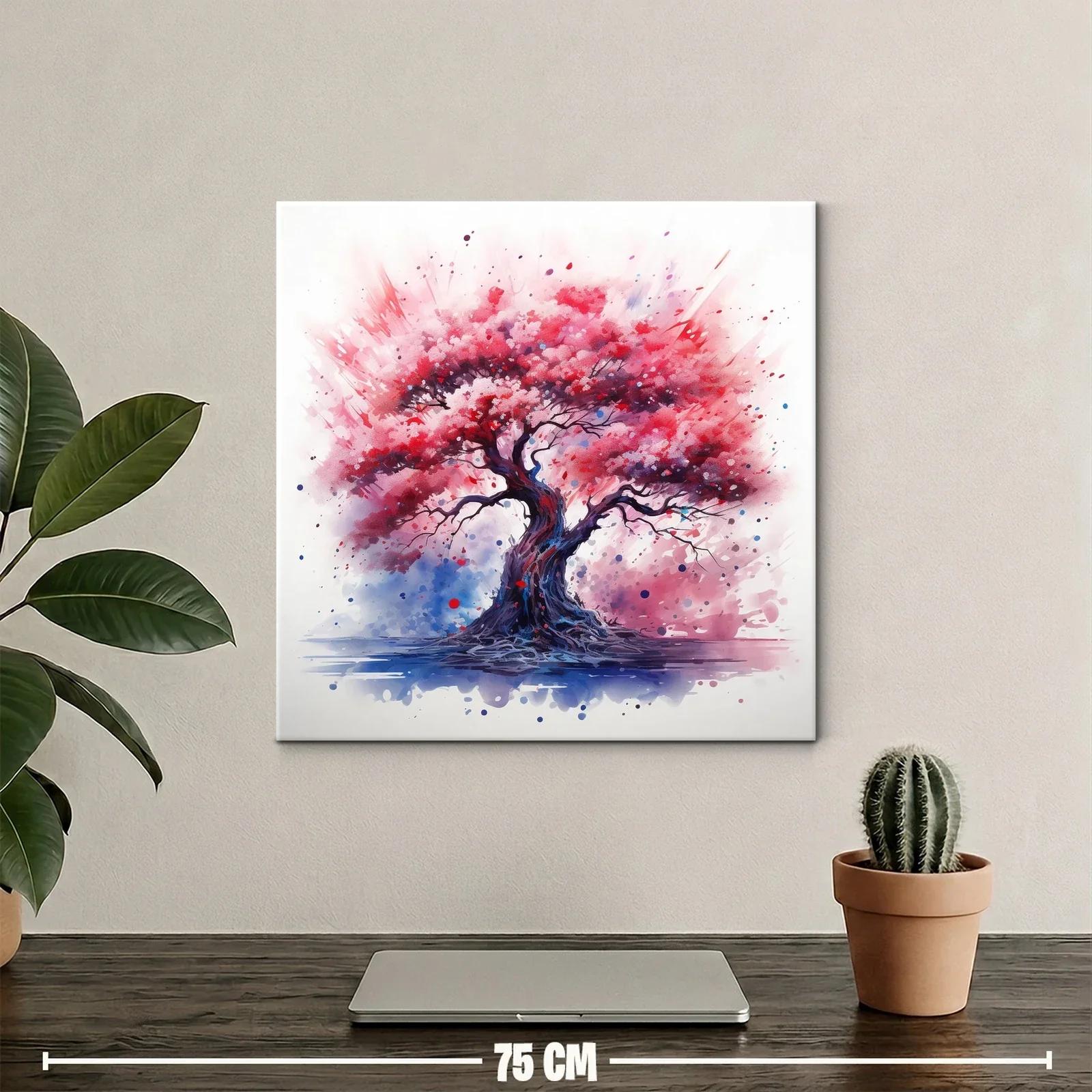 Árbol vibrante con tonos rosados y lilas llenos de vida — miniatura 2