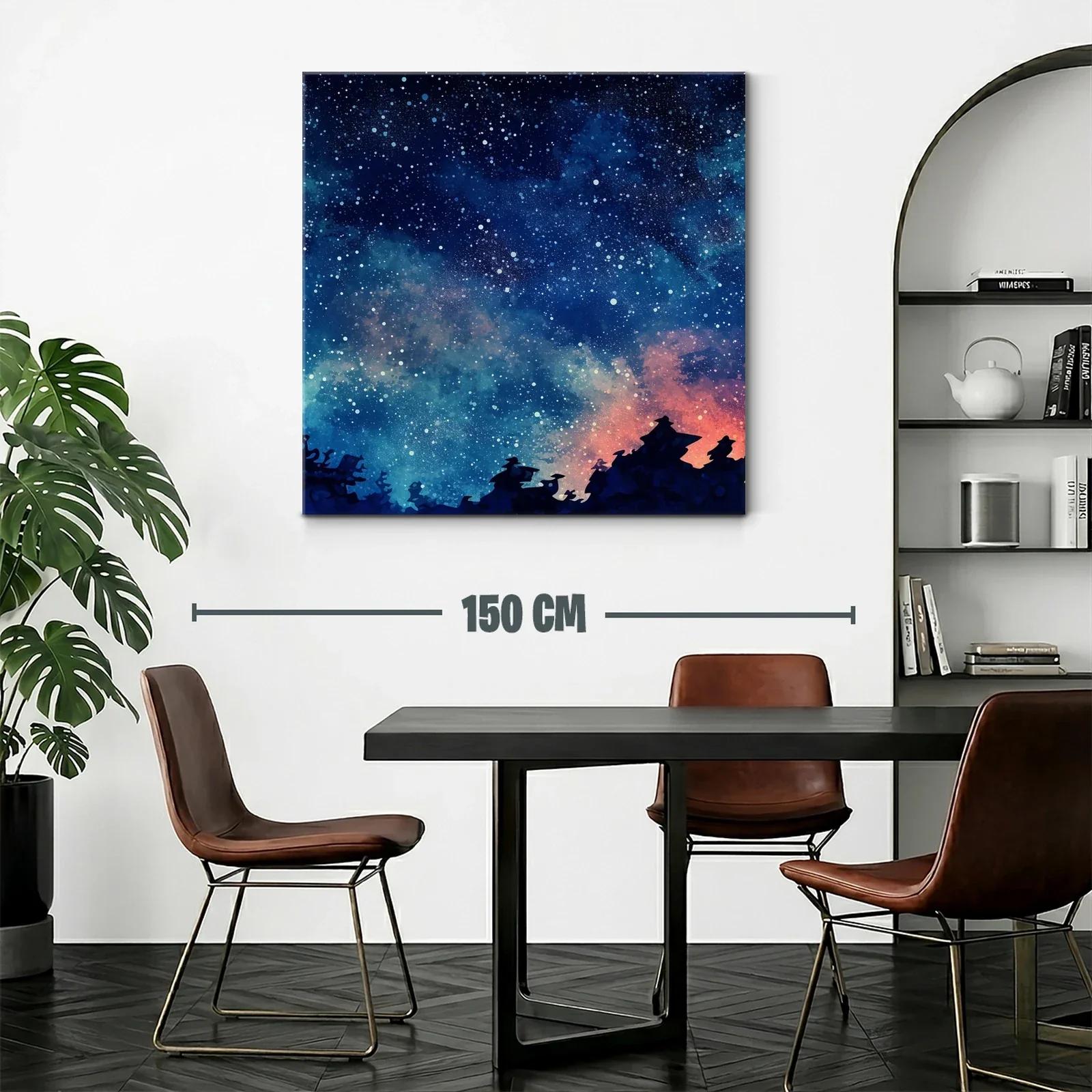 Cielo Estrellado con Siluetas de Montañas al Atardecer — miniatura 2