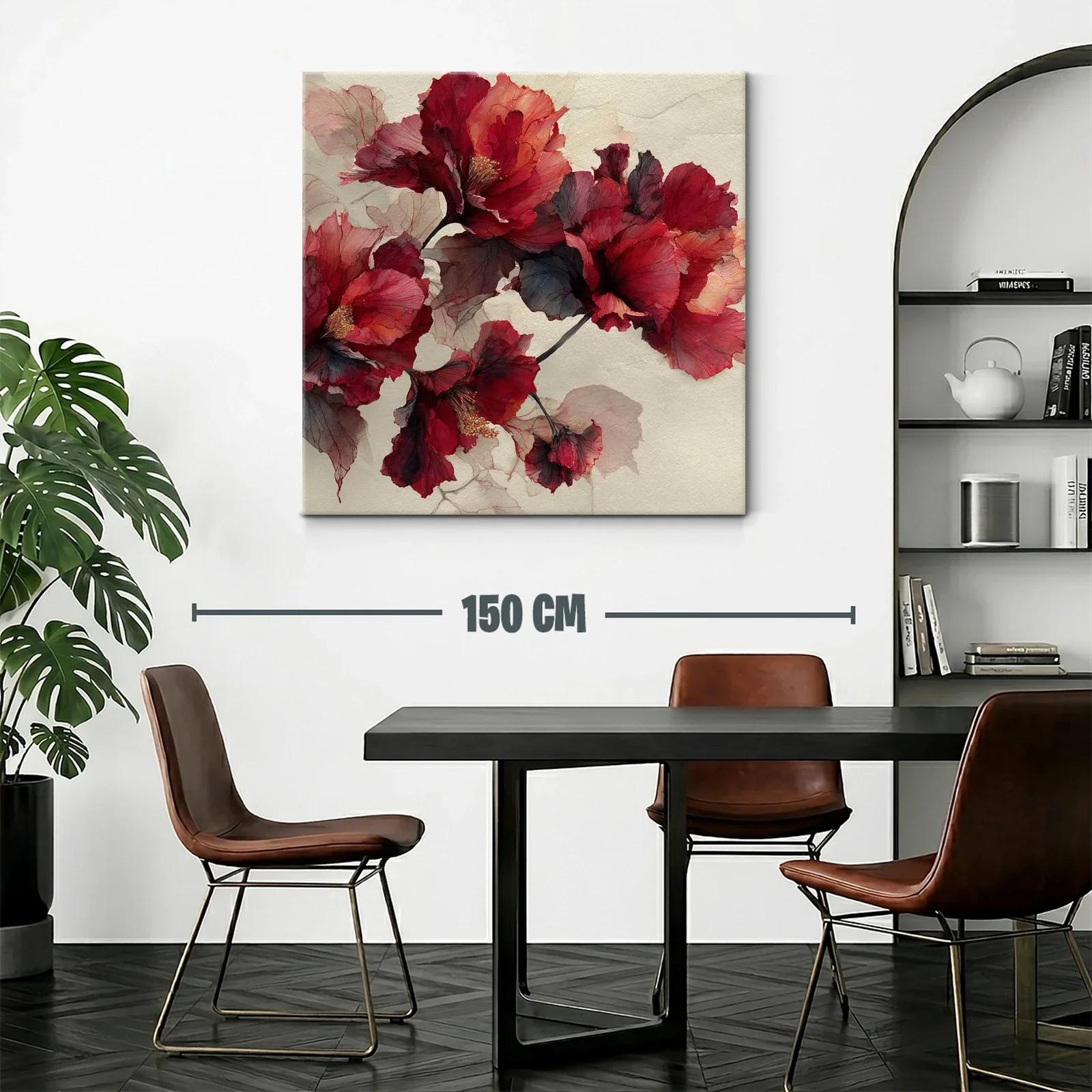 Elegancia floral en tonos granates intensos y sombras suaves — miniatura 2