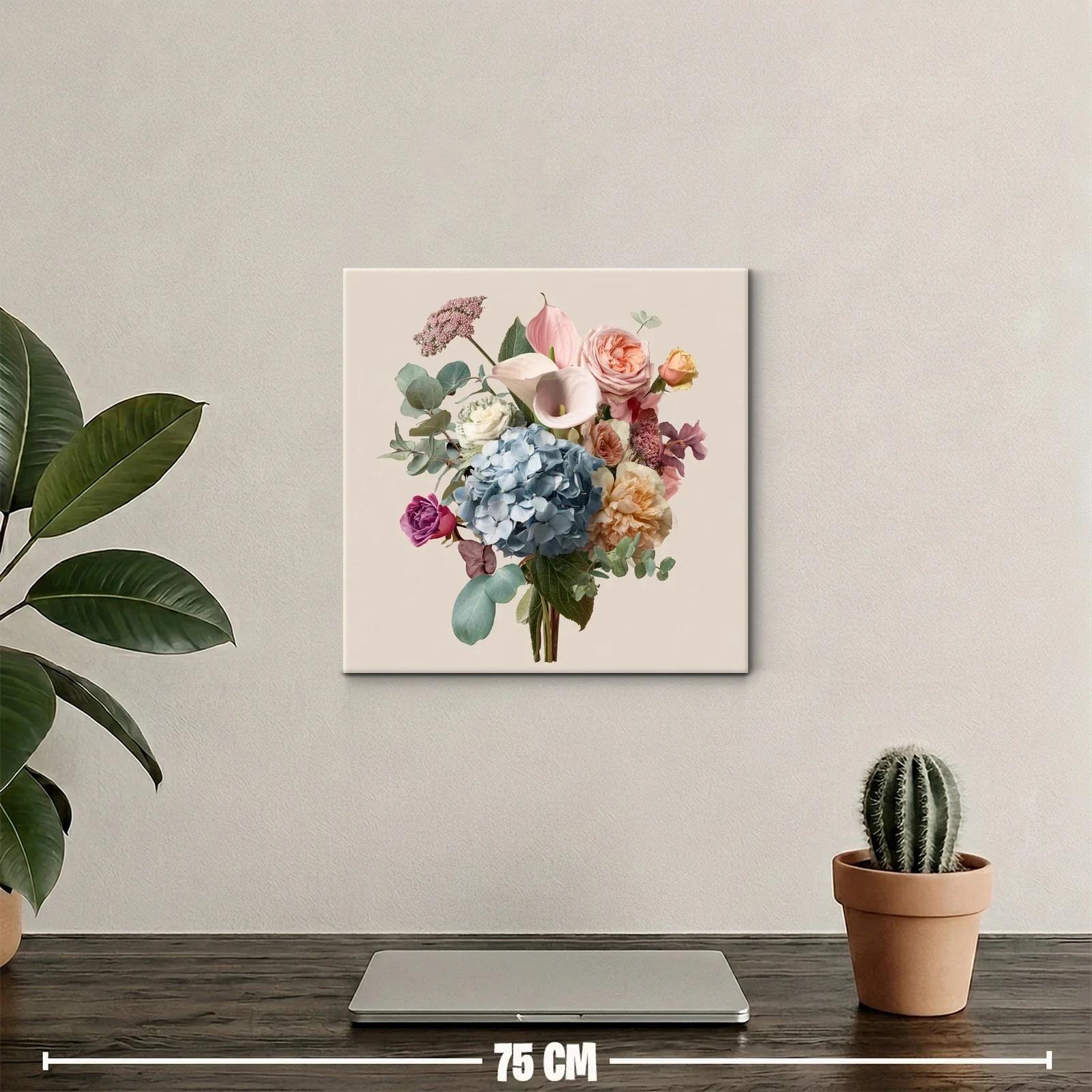 Ramo elegante con flores delicadas y tonos pastel suaves — miniatura 2