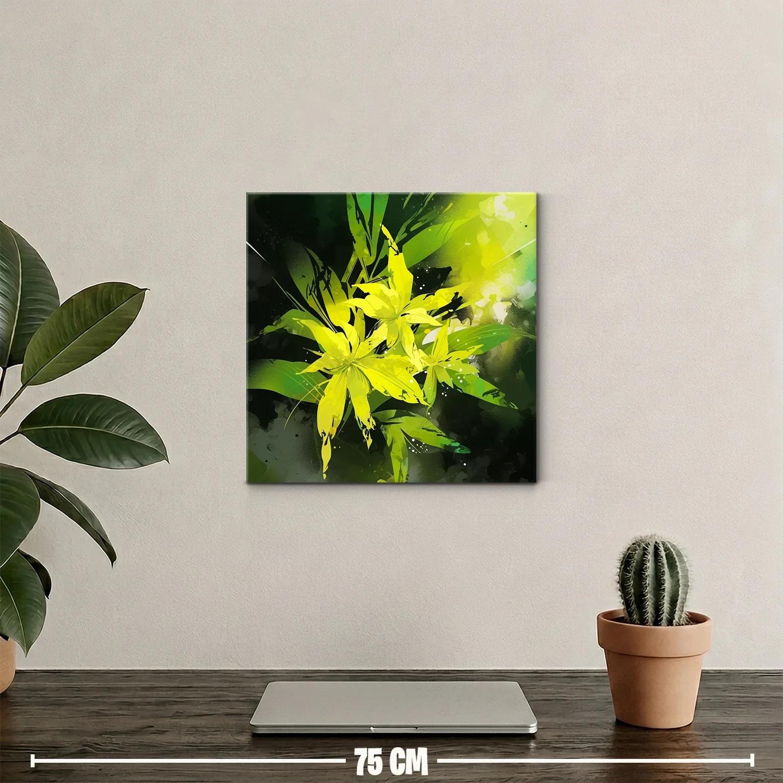 Lágrimas de luz en flores amarillas vibrantes — miniatura 2