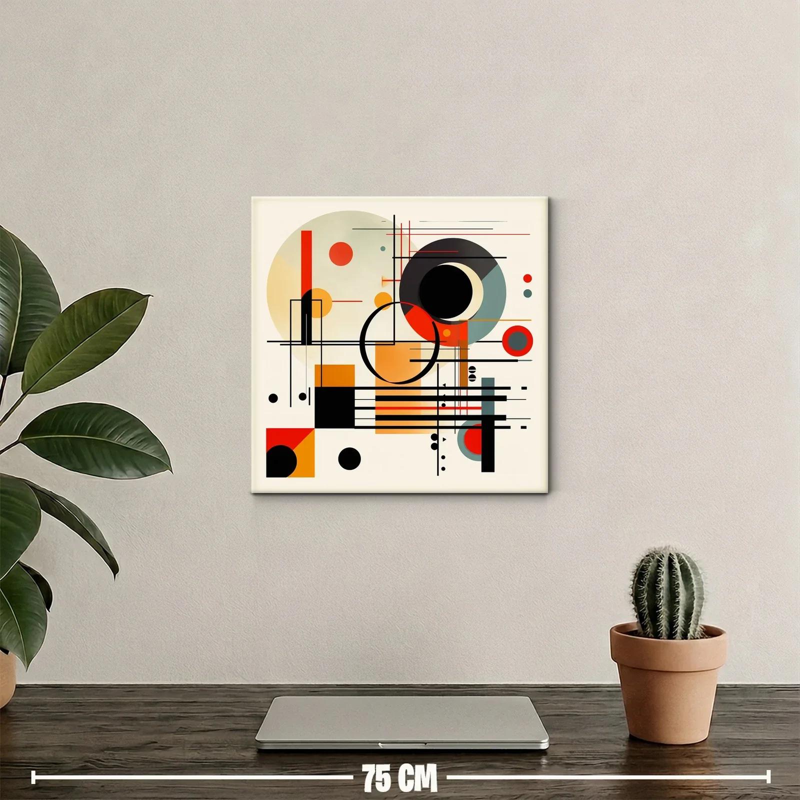 Composición geométrica en tonos cálidos y contrastes audaces — miniatura 2