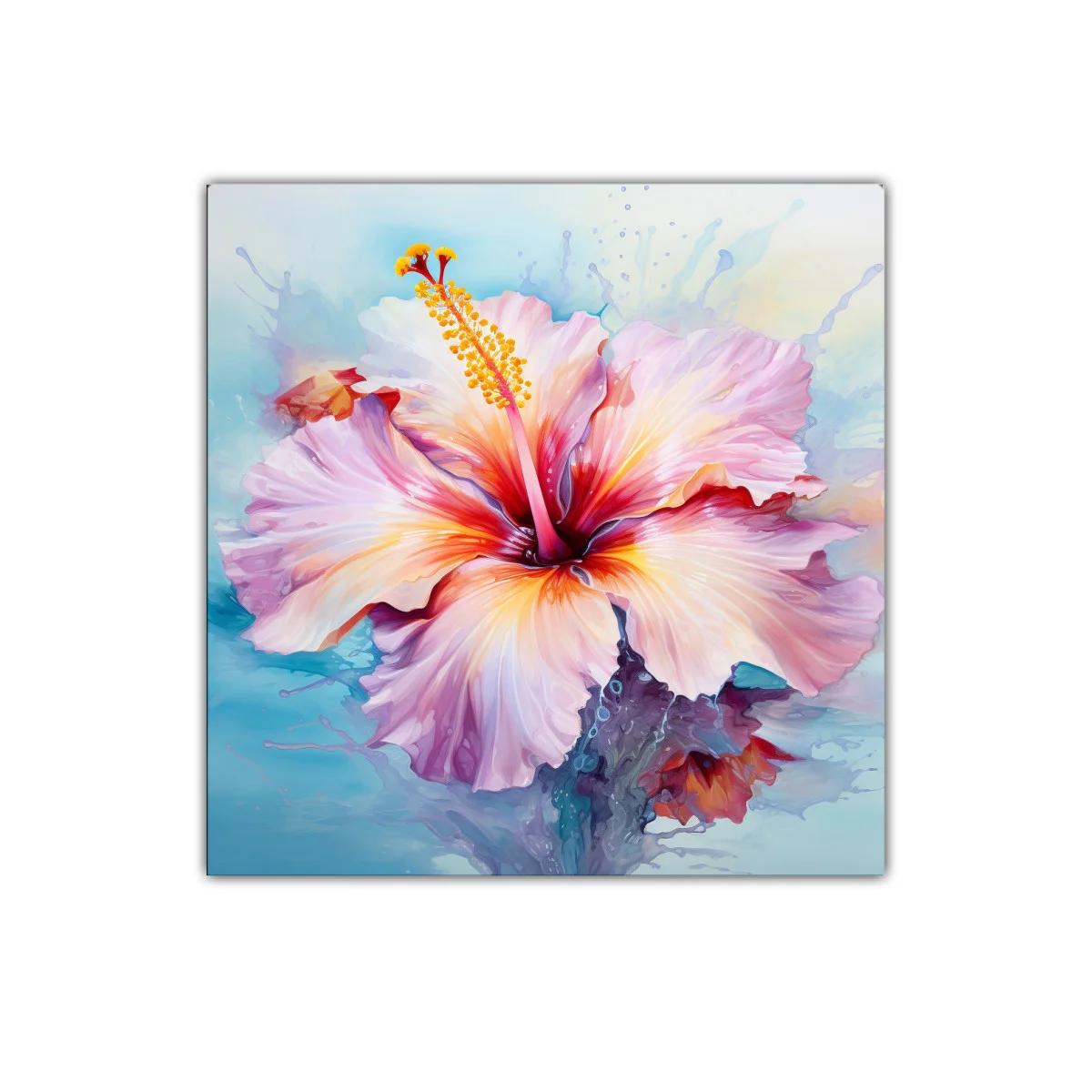 Flor vibrante con tonos pastel en movimiento fluido — imagen principal