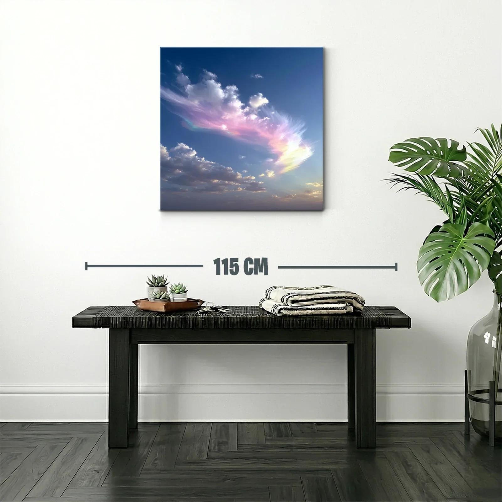 Cielo etéreo con nubes en tonos pastel y azul profundo — miniatura 2