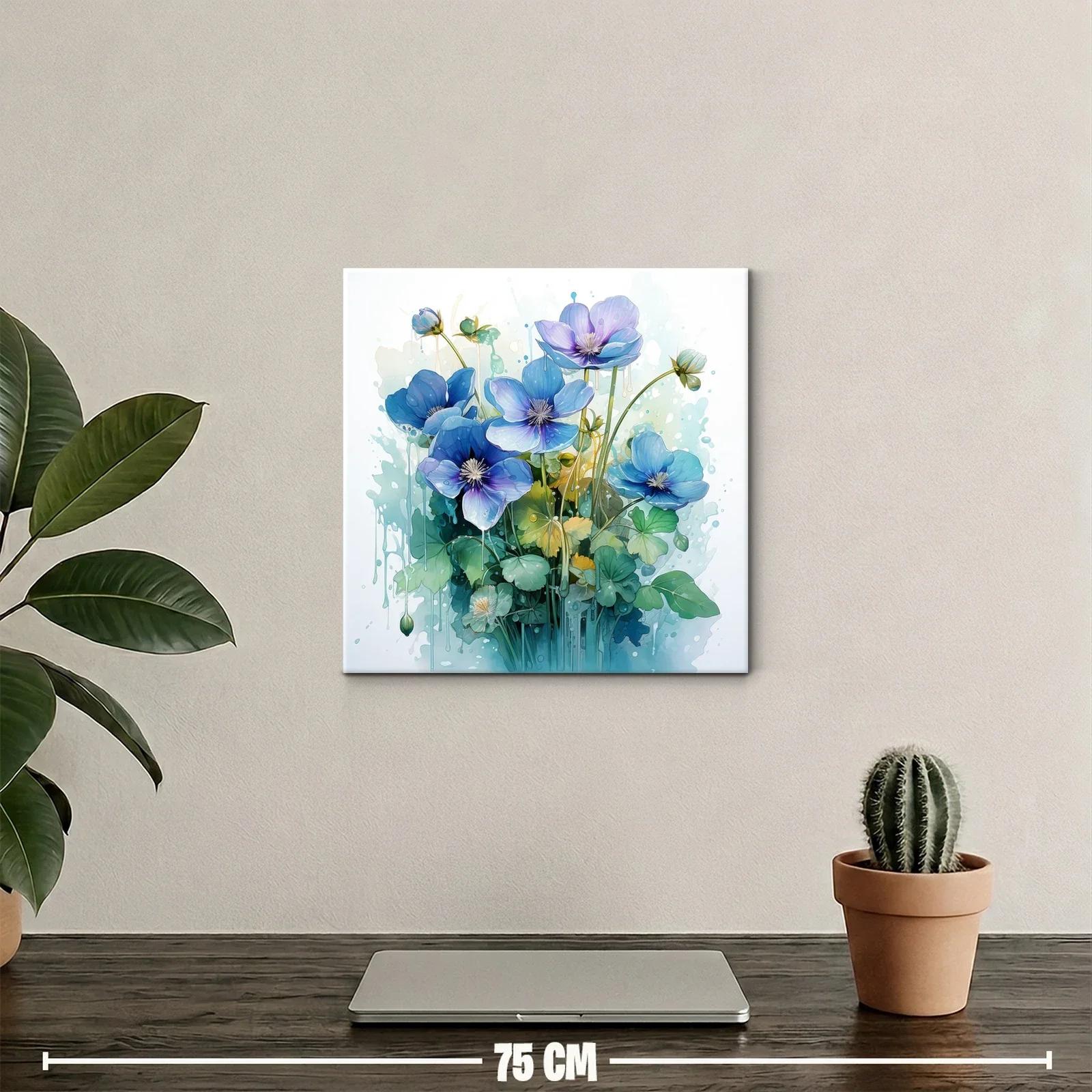 Bouquet floral en tonos azules con estilo etéreo y delicado — miniatura 2
