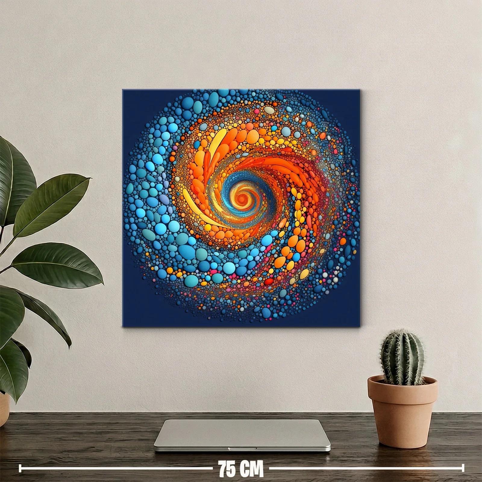 Explosión cromática en espiral de formas circulares — miniatura 2