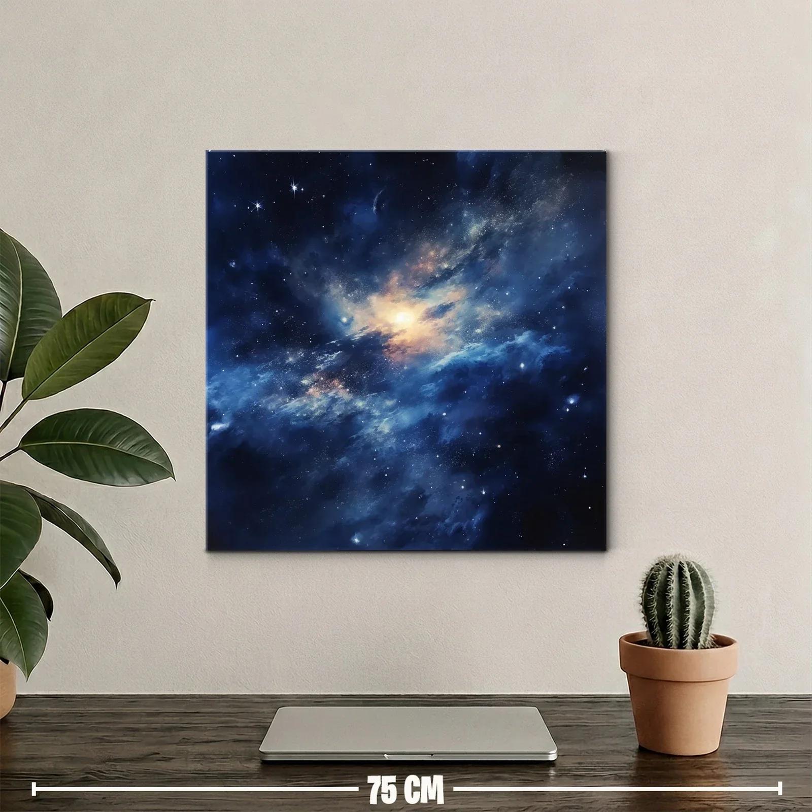 Vibrante espacio cósmico con estrellas y nebulosas luminosas — miniatura 2