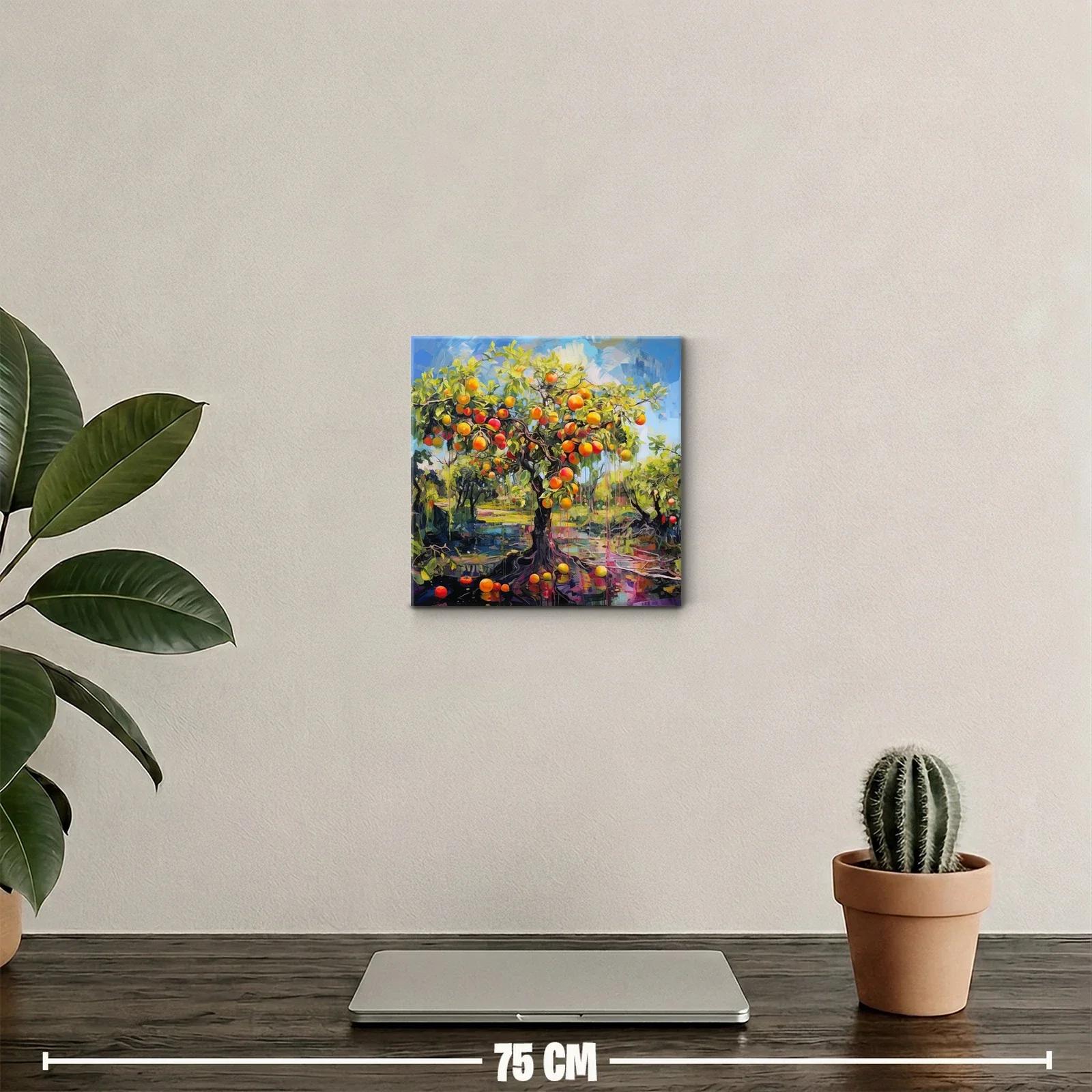 Árbol de frutas vibrante en un paisaje lleno de luz — miniatura 2