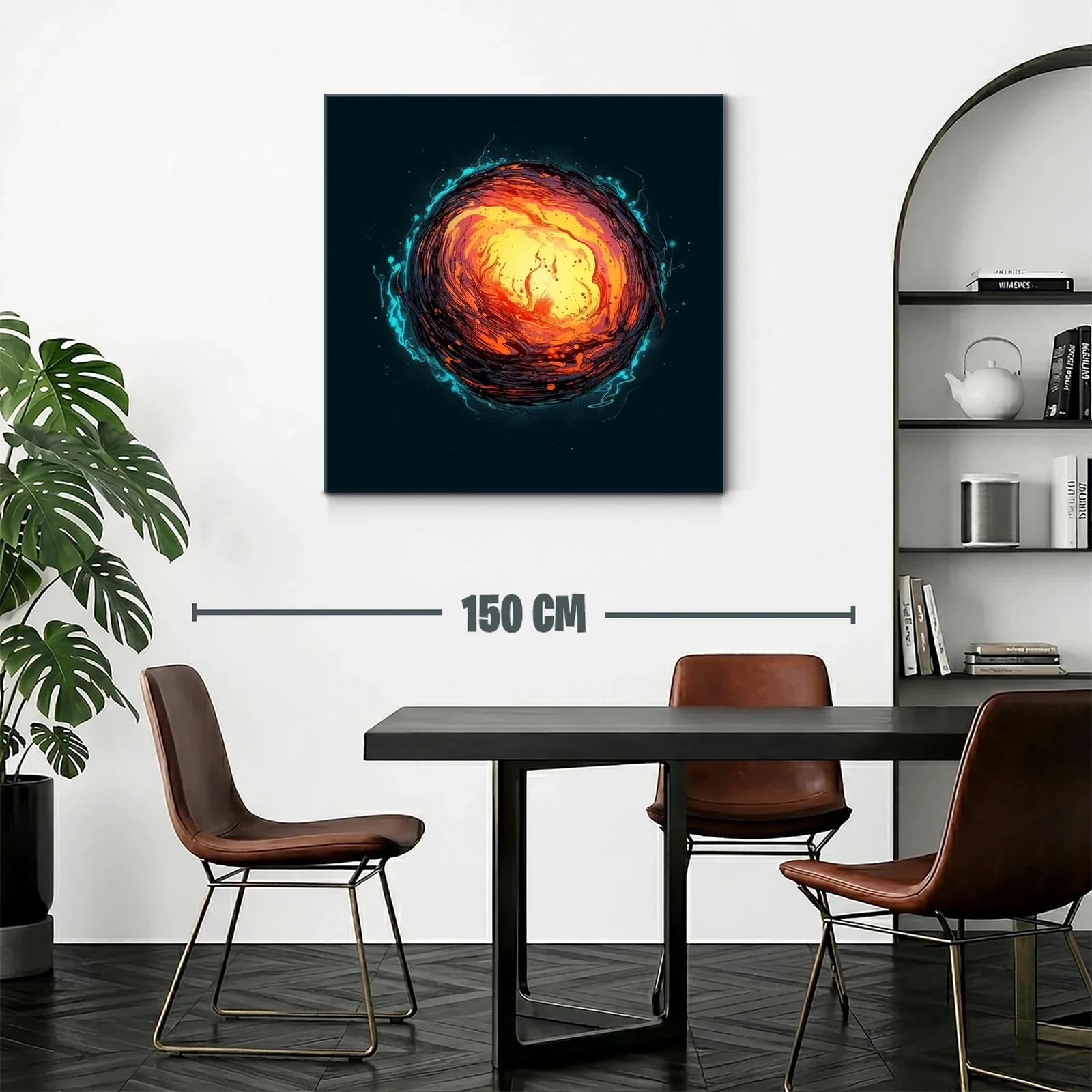 Explosión de energía cósmica en vibrantes tonos cálidos — miniatura 2