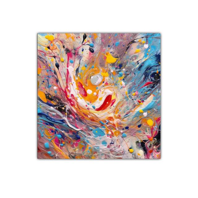 Explosión de color y energía en arte abstracto vibrante