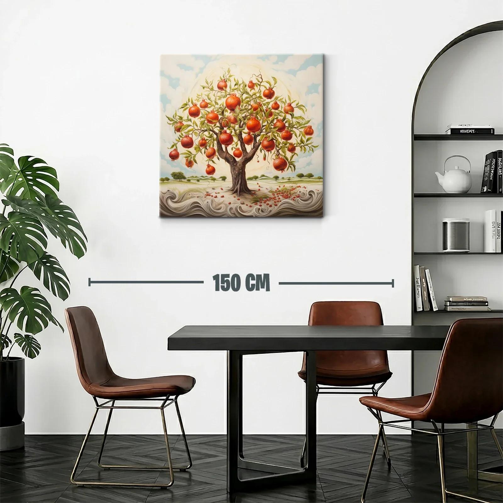 Árbol de granadas en paisaje onírico y vibrante — miniatura 2