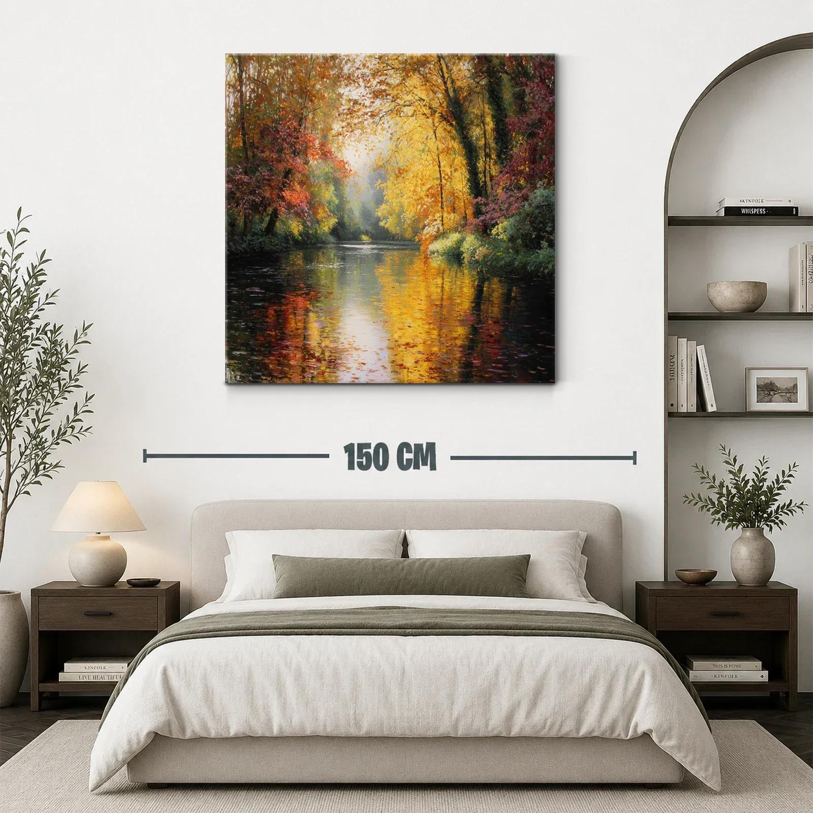 Reflejos de otoño en el río sereno — miniatura 3
