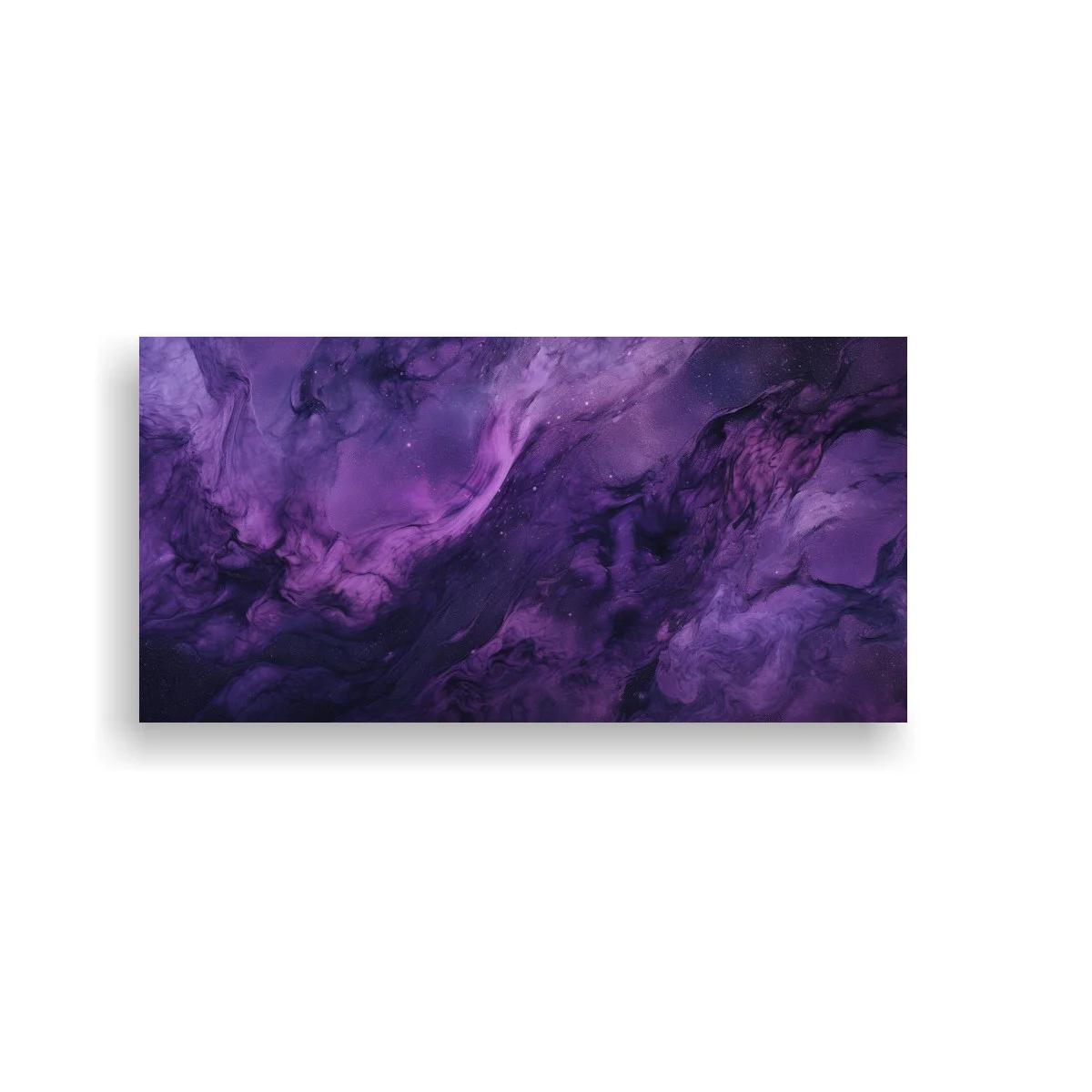 Cuadro textura abstracta de humo violeta y efecto nuboso