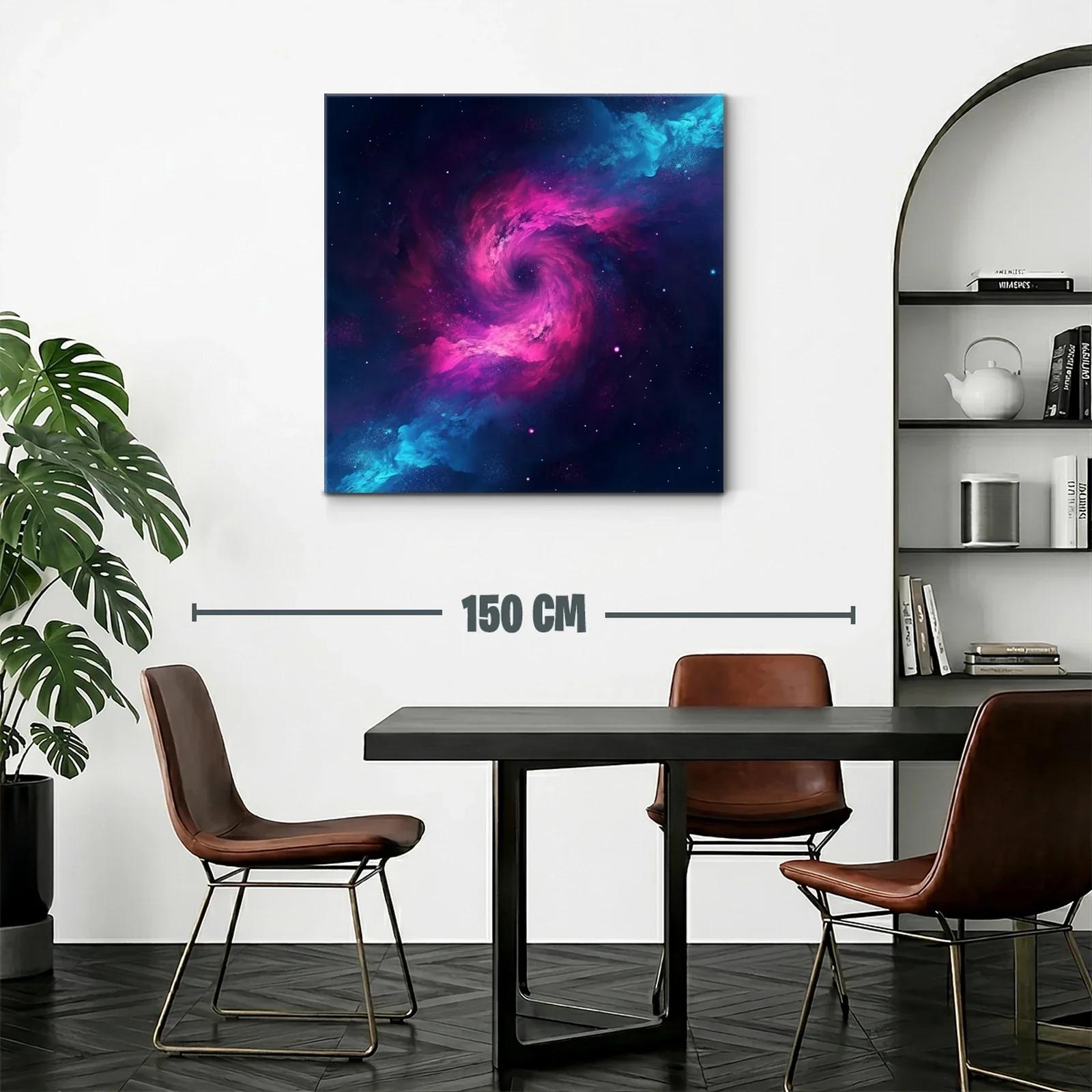 Explosión Cósmica en Tonos Vivos de Azul y Rosa — miniatura 2