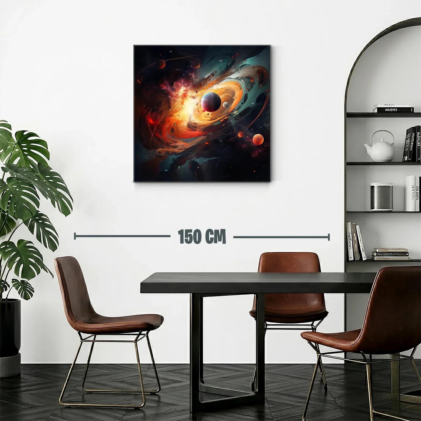 Explosión Cósmica con Planetas en Movimiento — miniatura 2