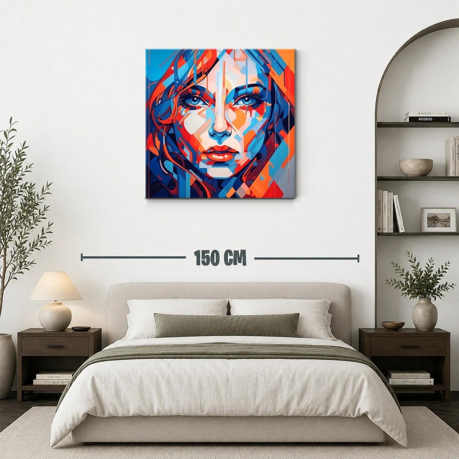 Retrato contemporáneo vibrante con contrastes intensos — miniatura 3