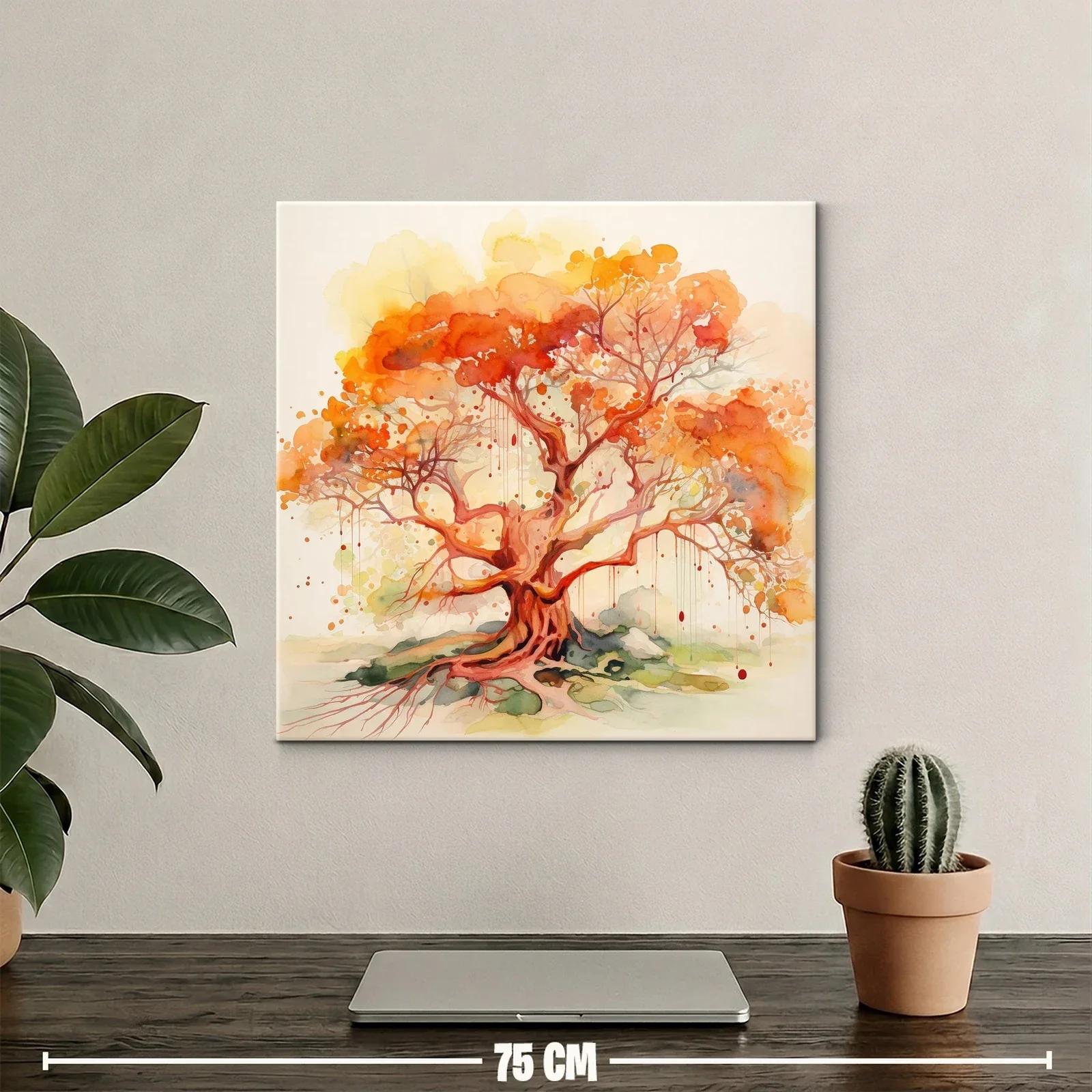 Árbol en tonos cálidos que irradian energía y vida — miniatura 2