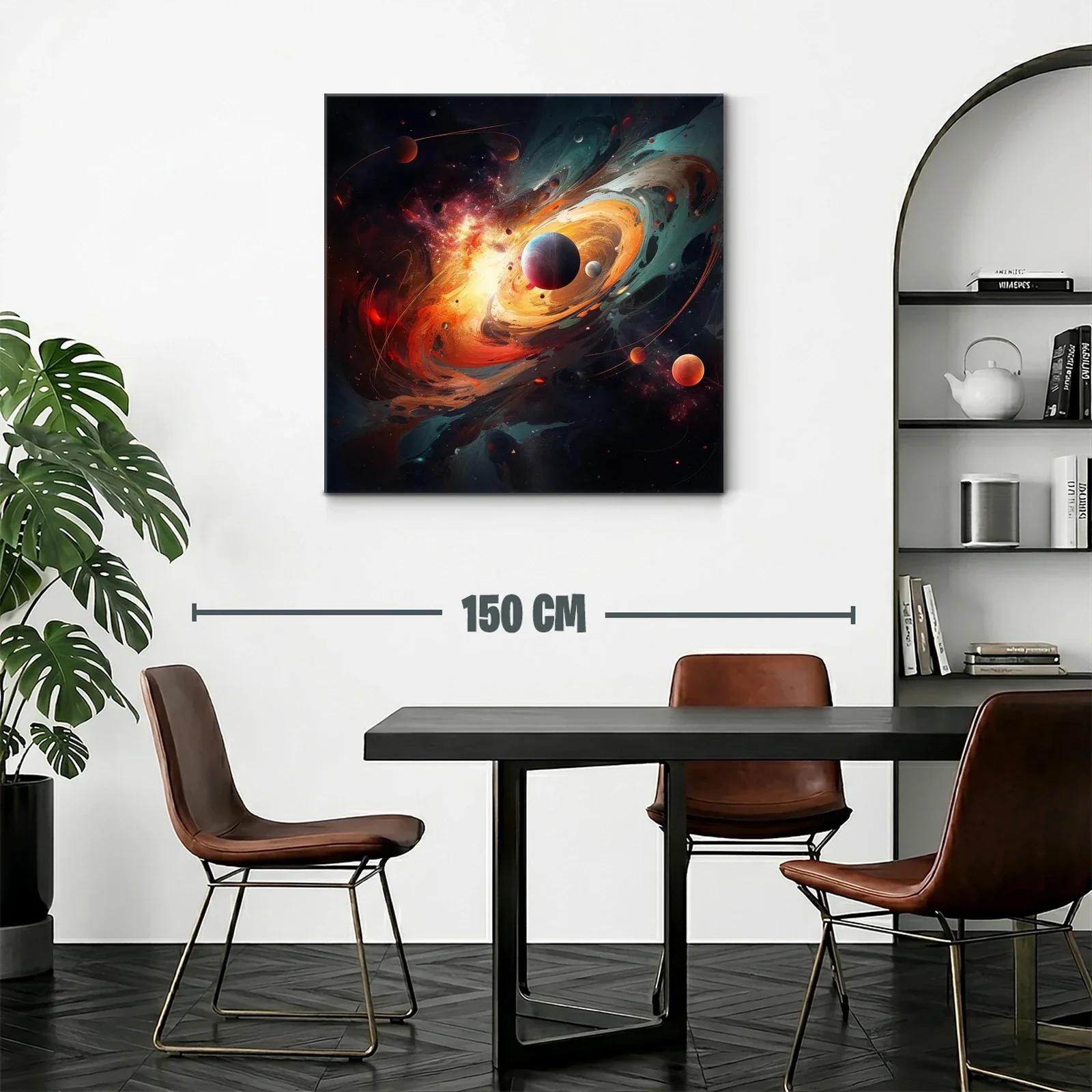 Explosión Cósmica con Planetas en Movimiento — miniatura 2