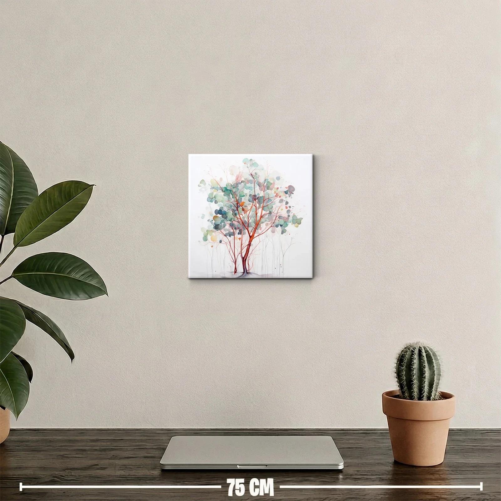 Árbol abstracto de tonos suaves y ramas delicadas — miniatura 2