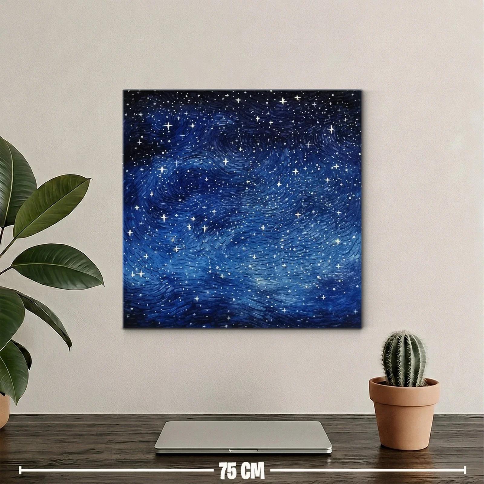 Cielo estrellado con tonos profundos y movimiento dinámico — miniatura 2