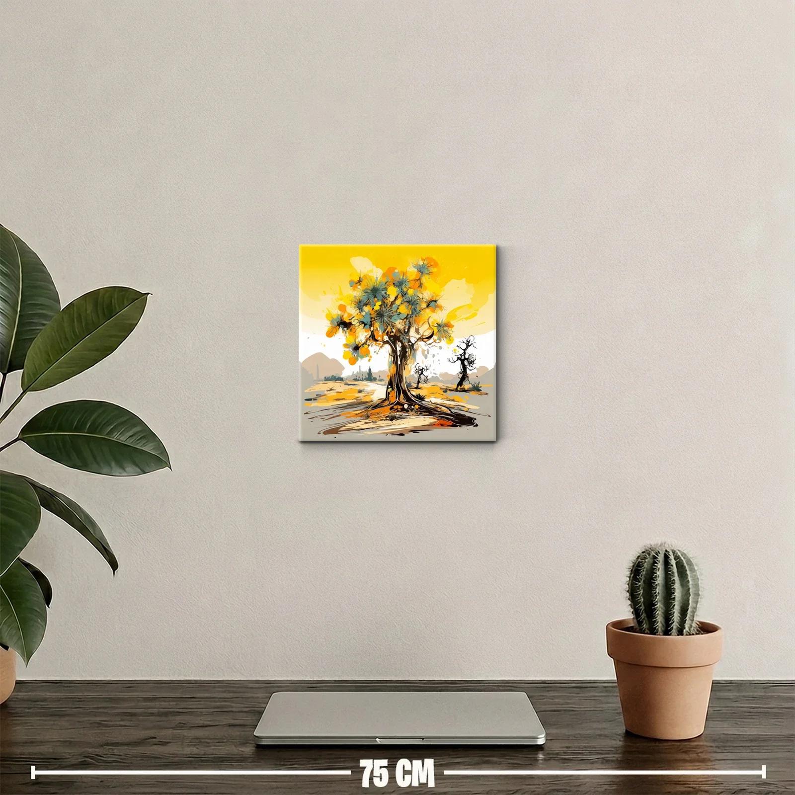 Árbol abstracto con tonos cálidos y vibrantes — miniatura 2