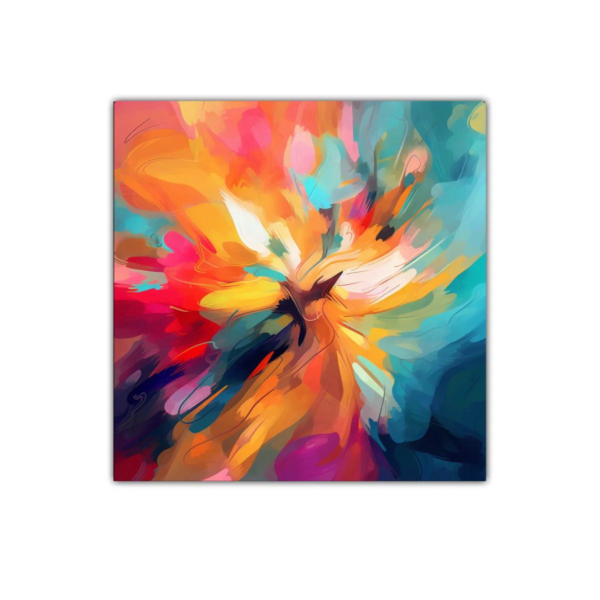 Abstracción vibrante en explosión de color intensa y dinámica — imagen principal