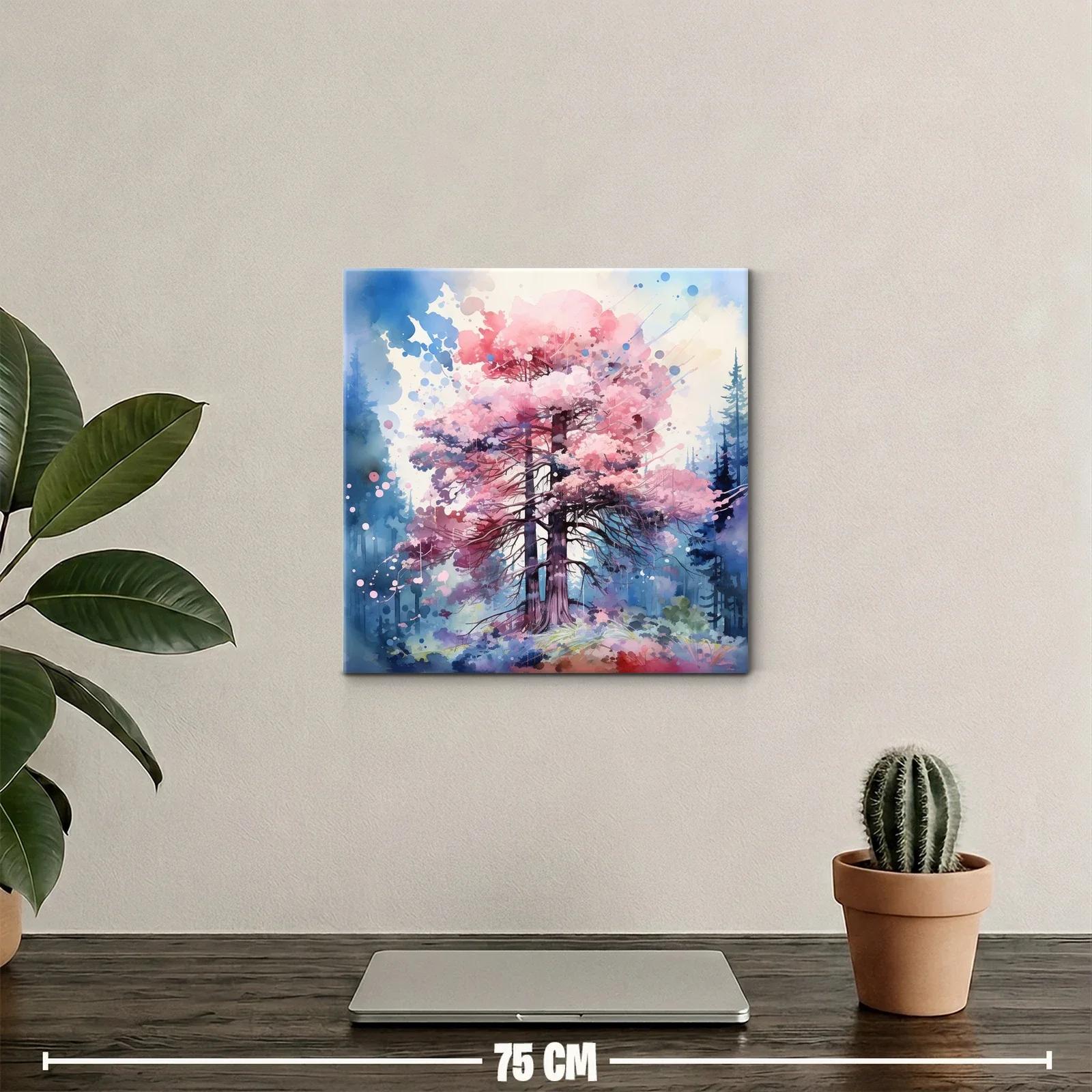 Árboles en flor con tonos suaves y atmósfera mágica — miniatura 2