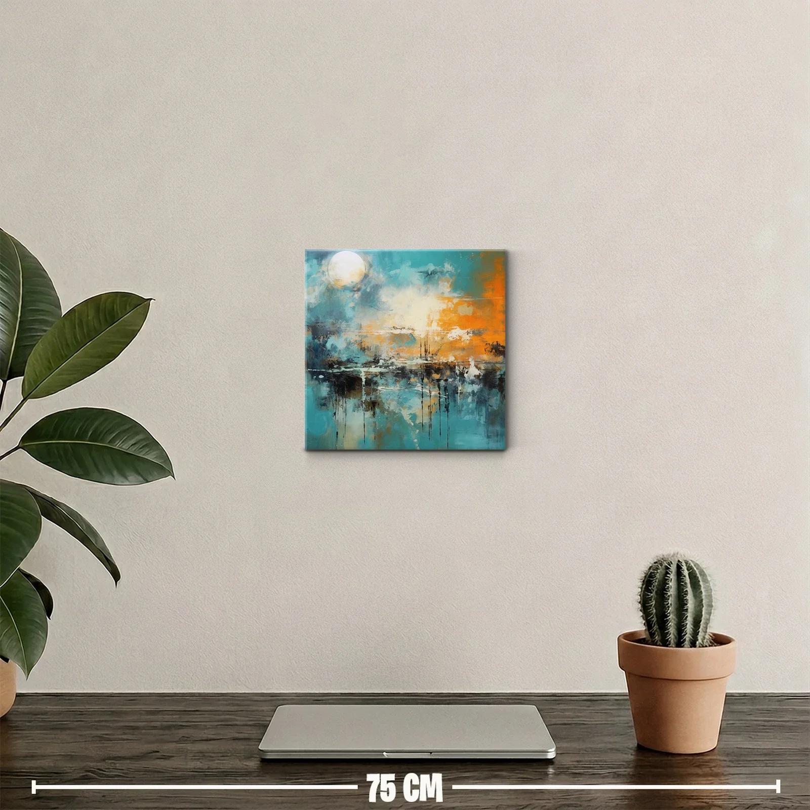 Atmósfera abstracta con tonos cálidos y fríos equilibrados — miniatura 2